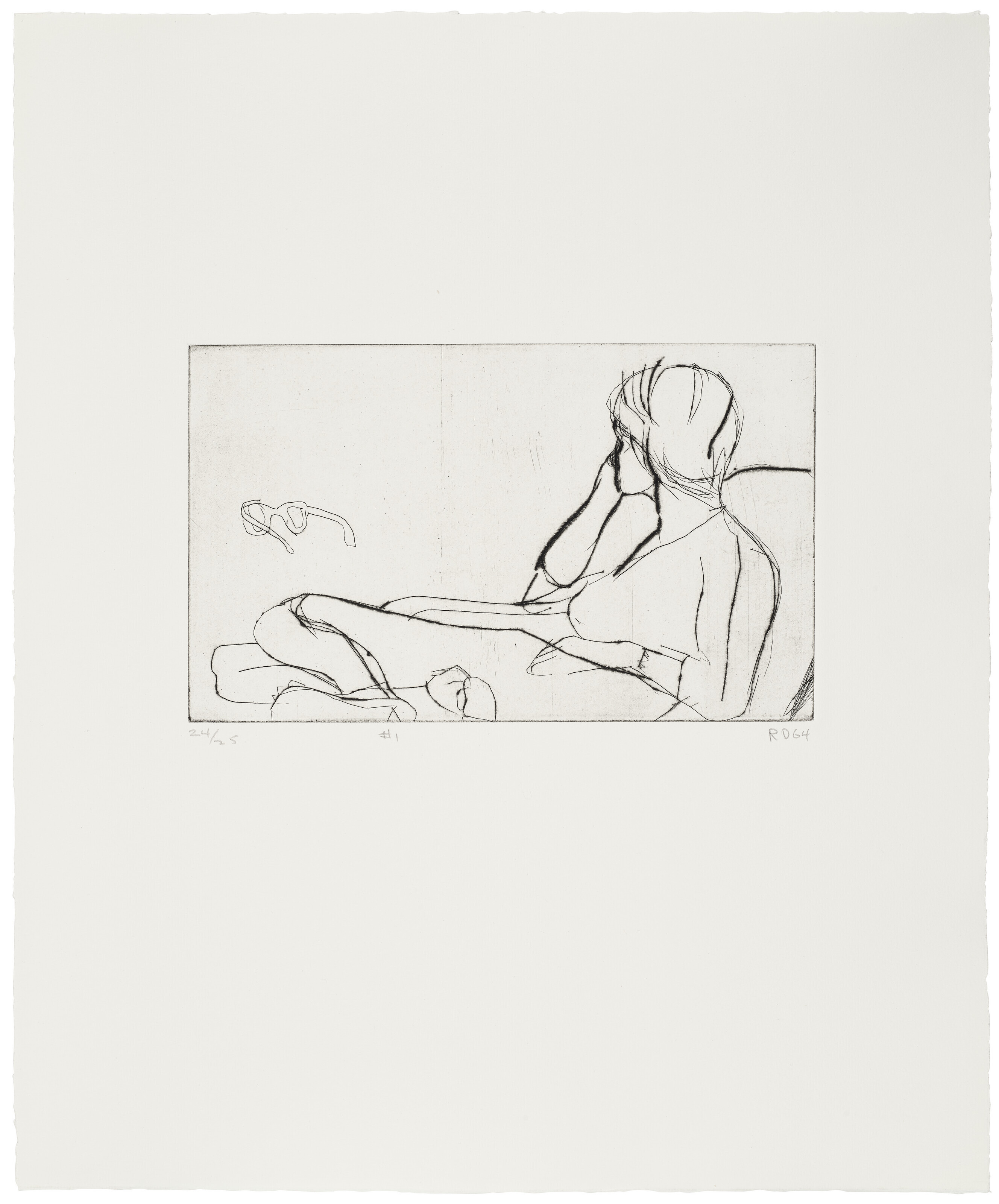 Richard Diebenkorn — 41 Гравюра с сухими точками, изображение 3