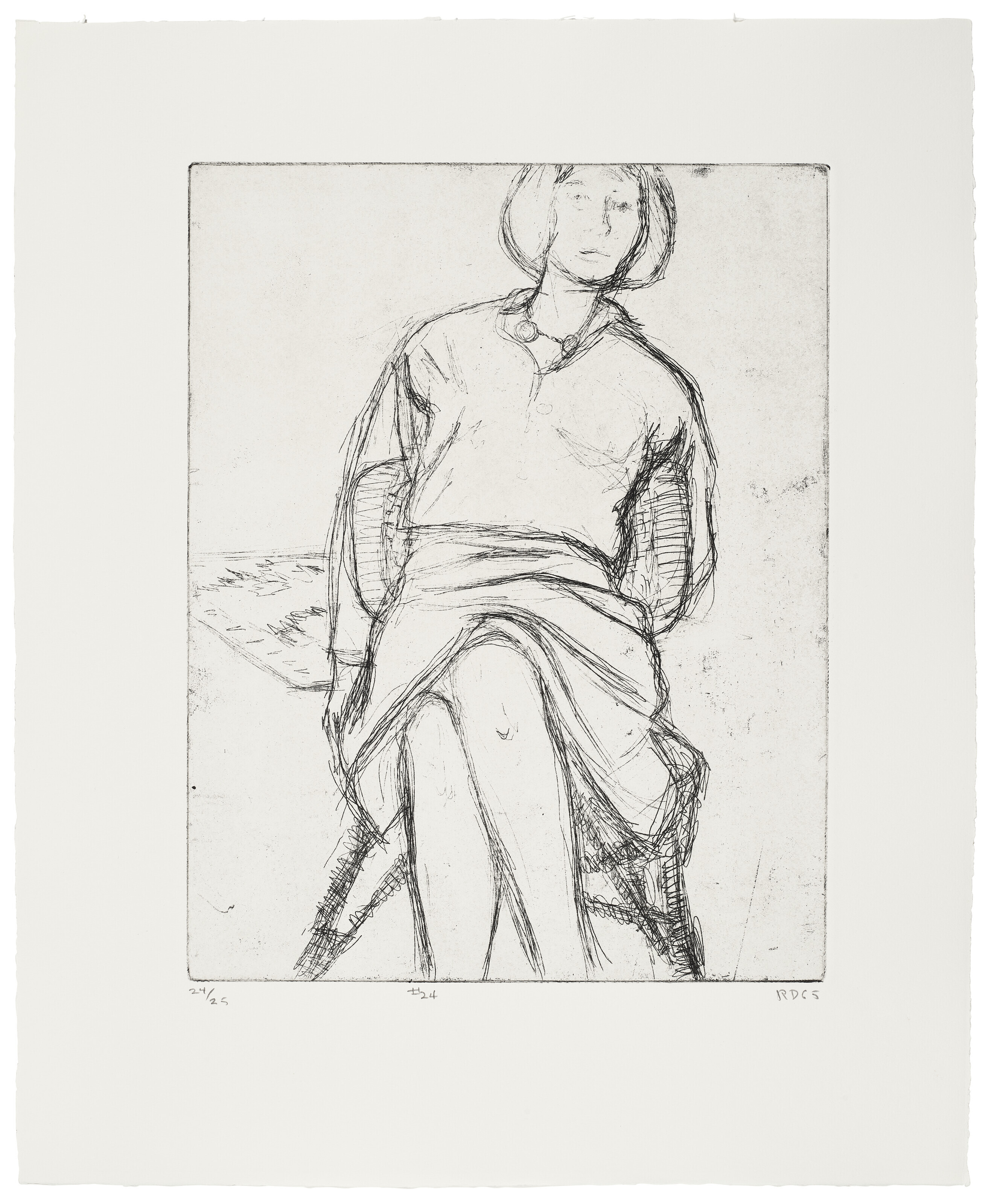 Richard Diebenkorn — 41 Гравюра с сухими точками, изображение 25