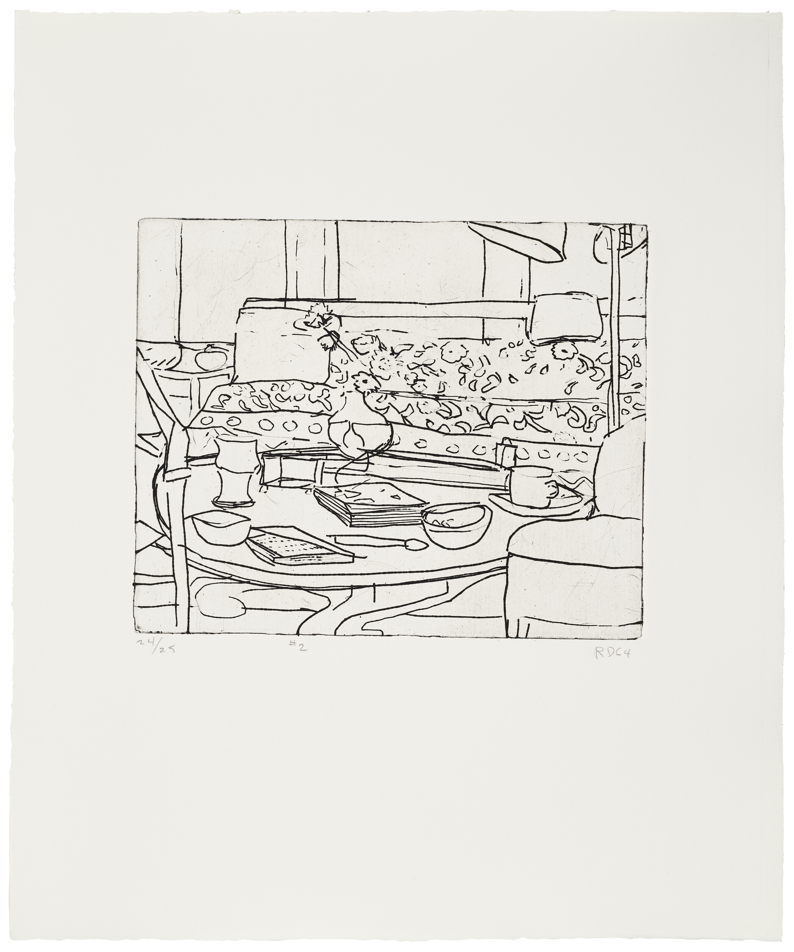 Richard Diebenkorn — 41 Гравюра с сухими точками, изображение 4