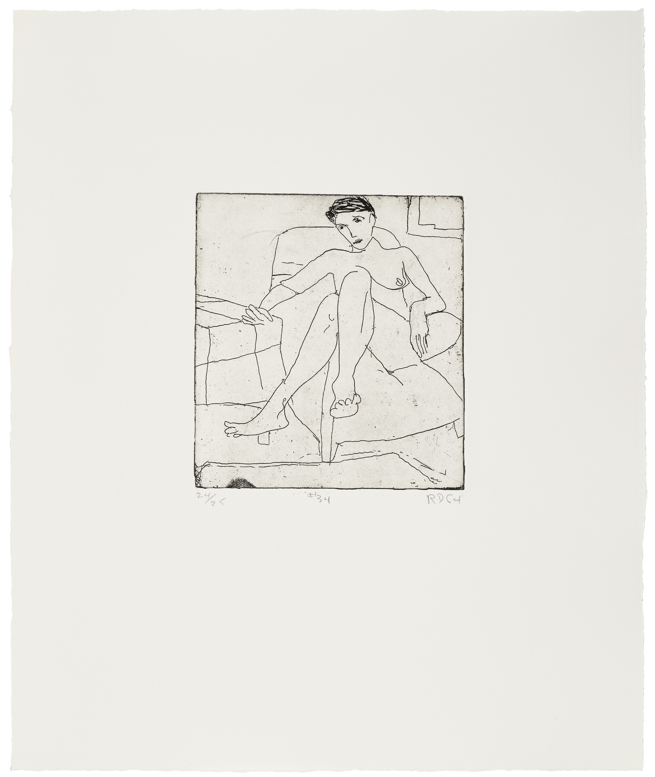 Richard Diebenkorn — 41 Гравюра с сухими точками, изображение 35
