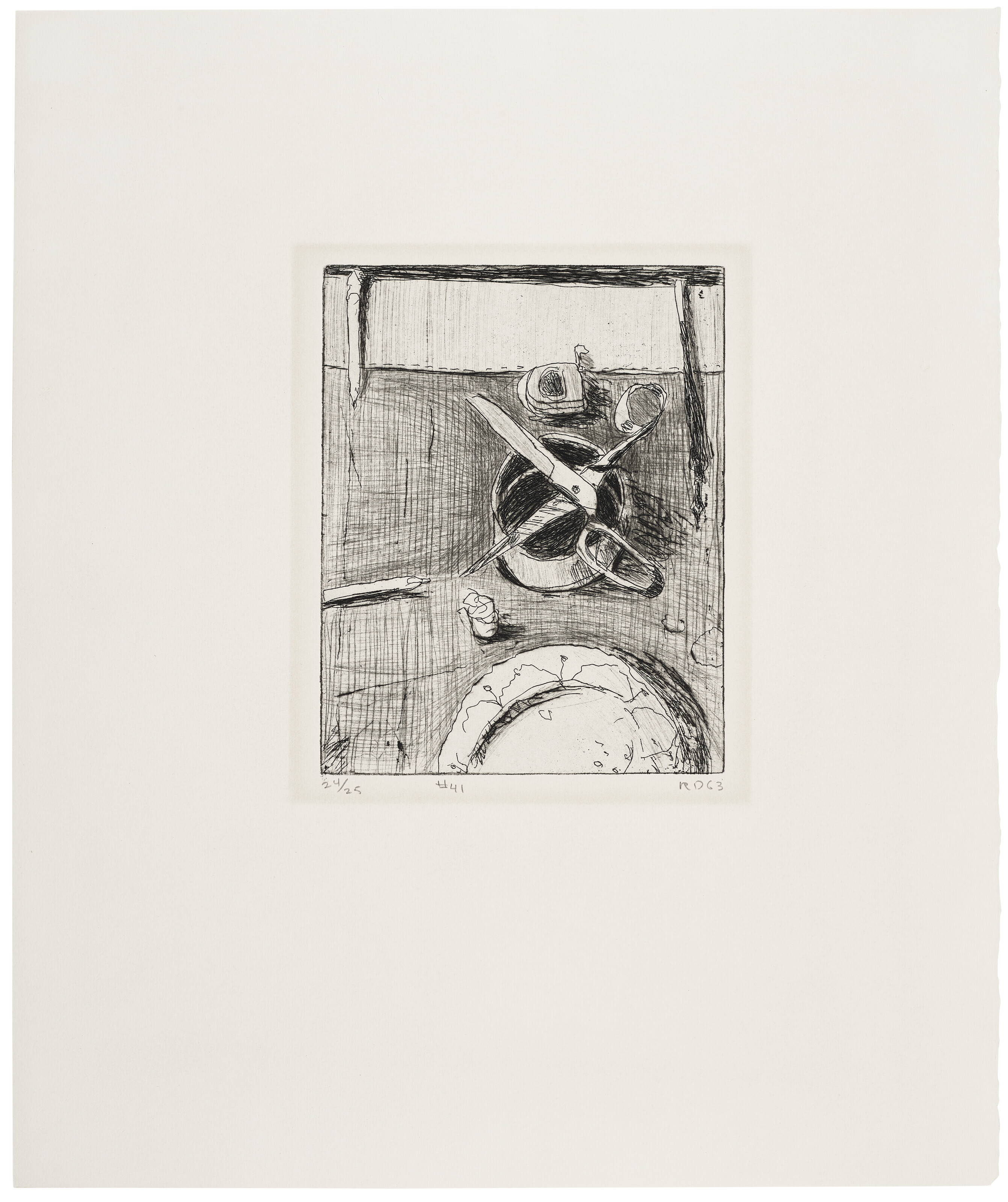 Richard Diebenkorn — 41 Гравюра с сухими точками, изображение 42