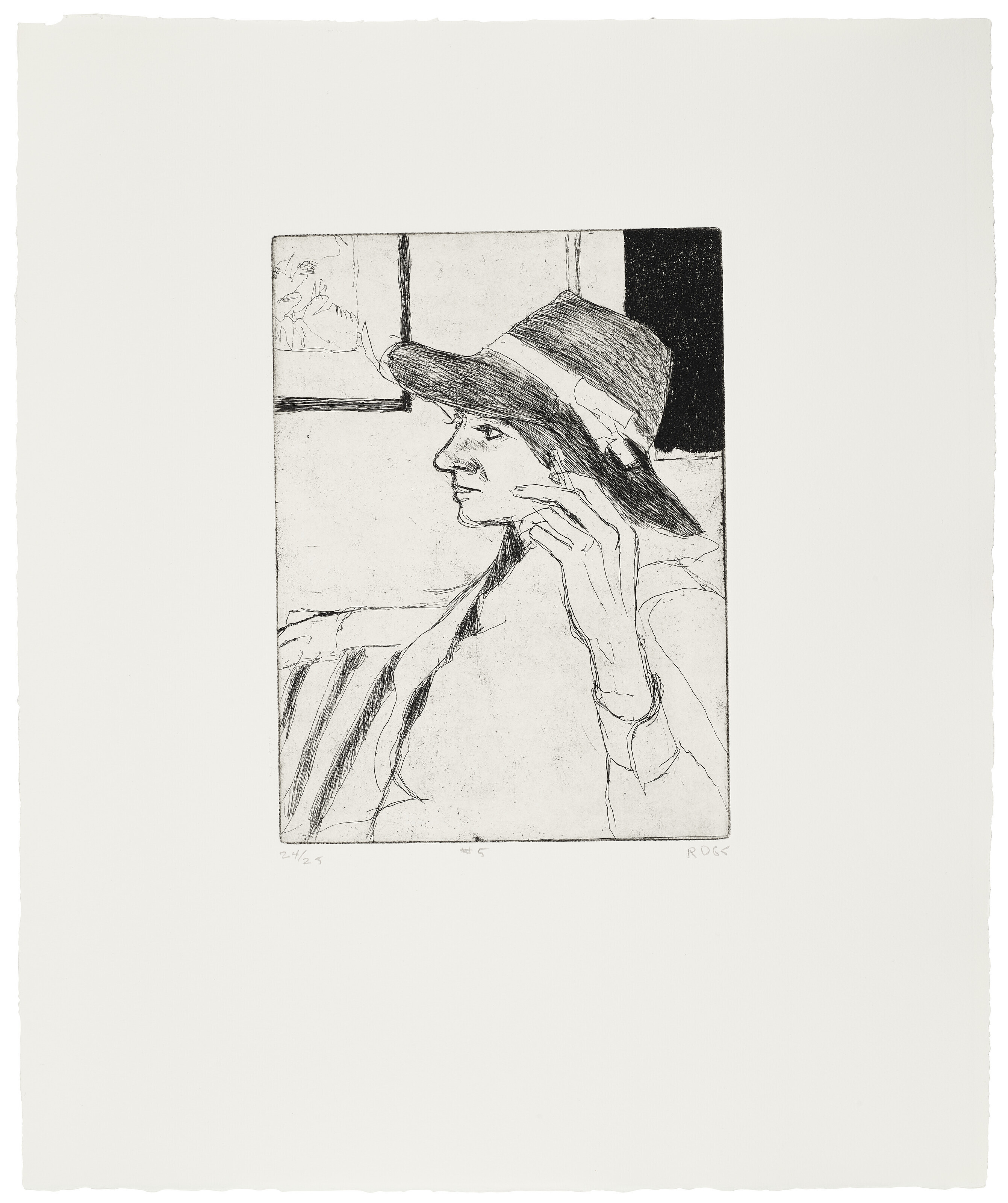 Richard Diebenkorn — 41 Гравюра с сухими точками, изображение 6