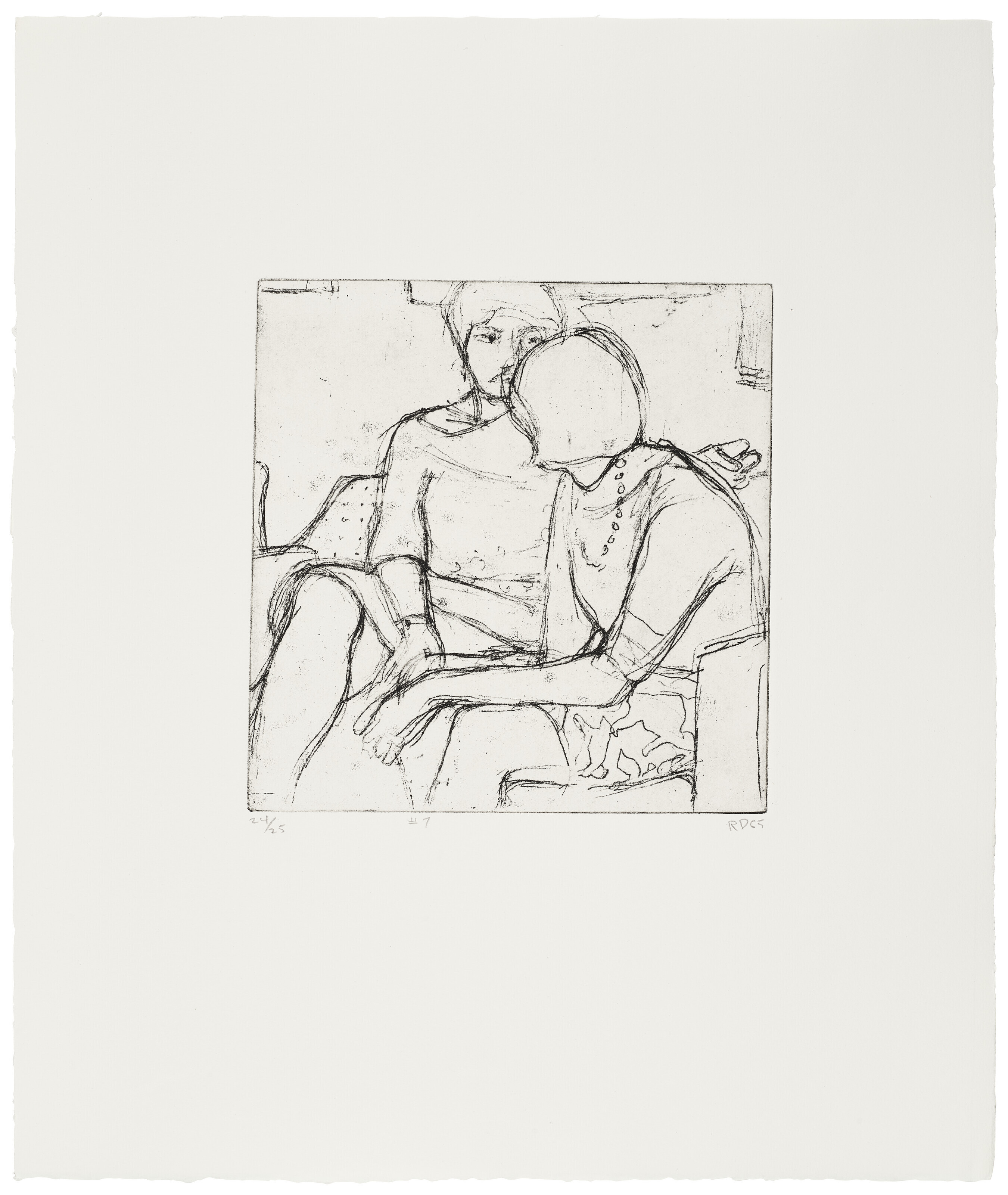 Richard Diebenkorn — 41 Гравюра с сухими точками, изображение 8