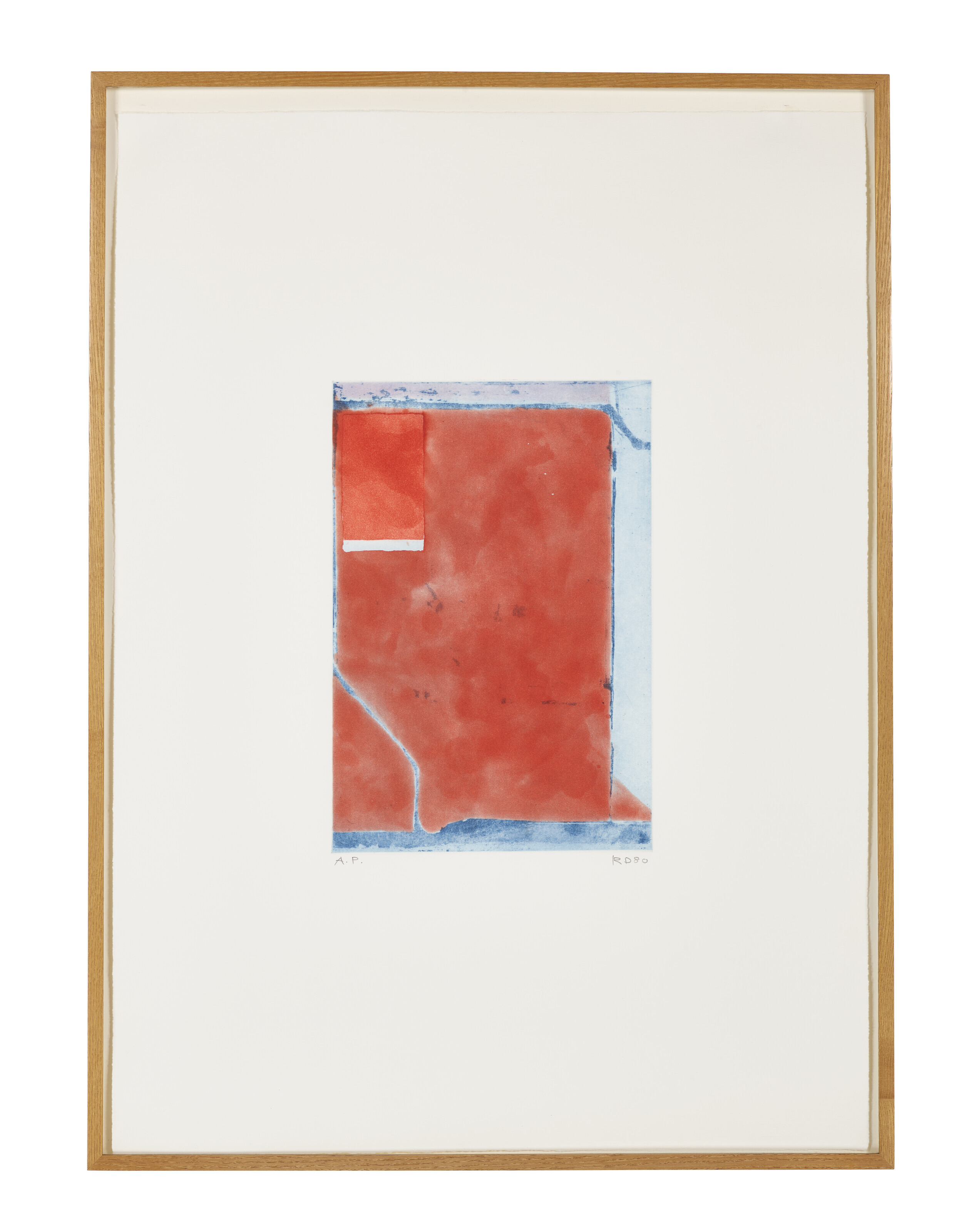 Richard Diebenkorn — Маленькая красная, из восьми цветных гравюр, изображение 2