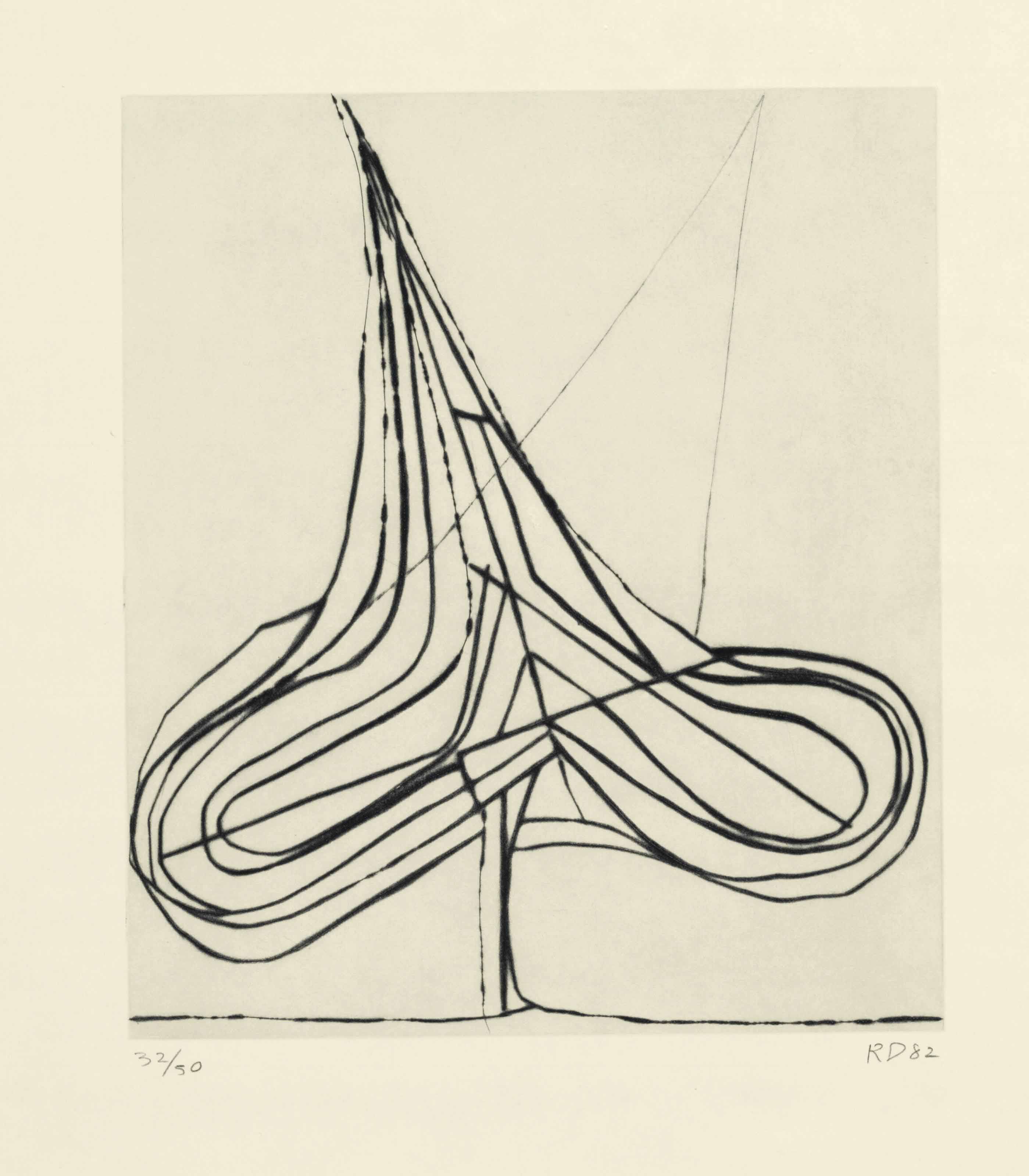 Richard Diebenkorn — Сухая точка лопаты, из пяти пик