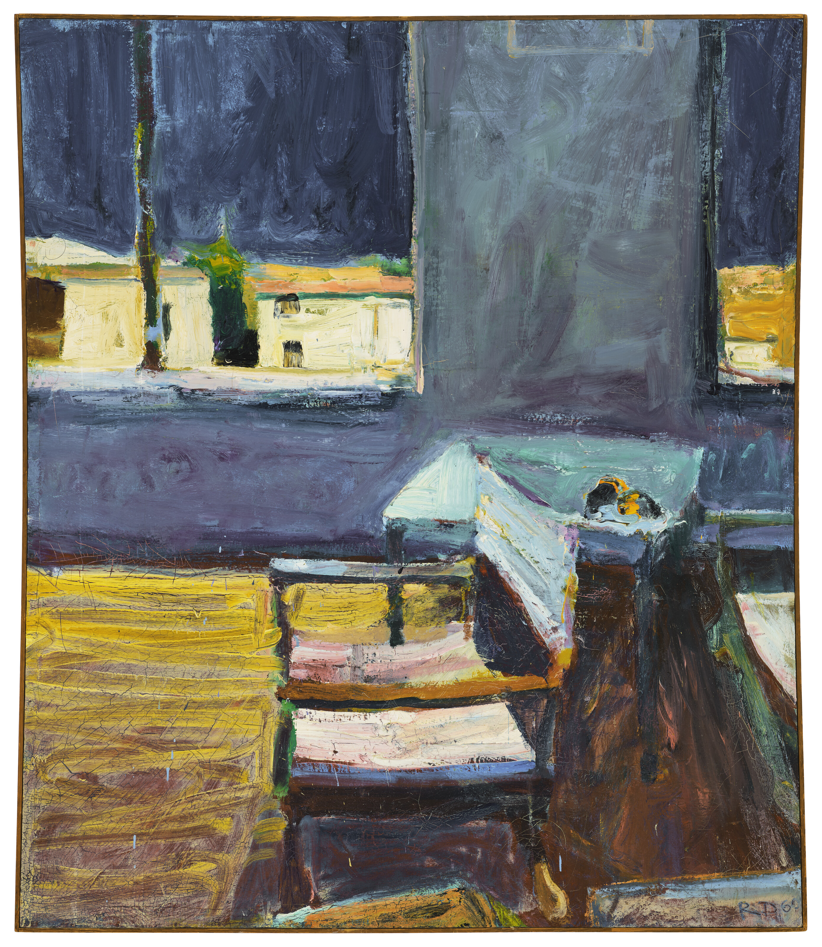 Richard Diebenkorn — Интерьер с видом на белые здания