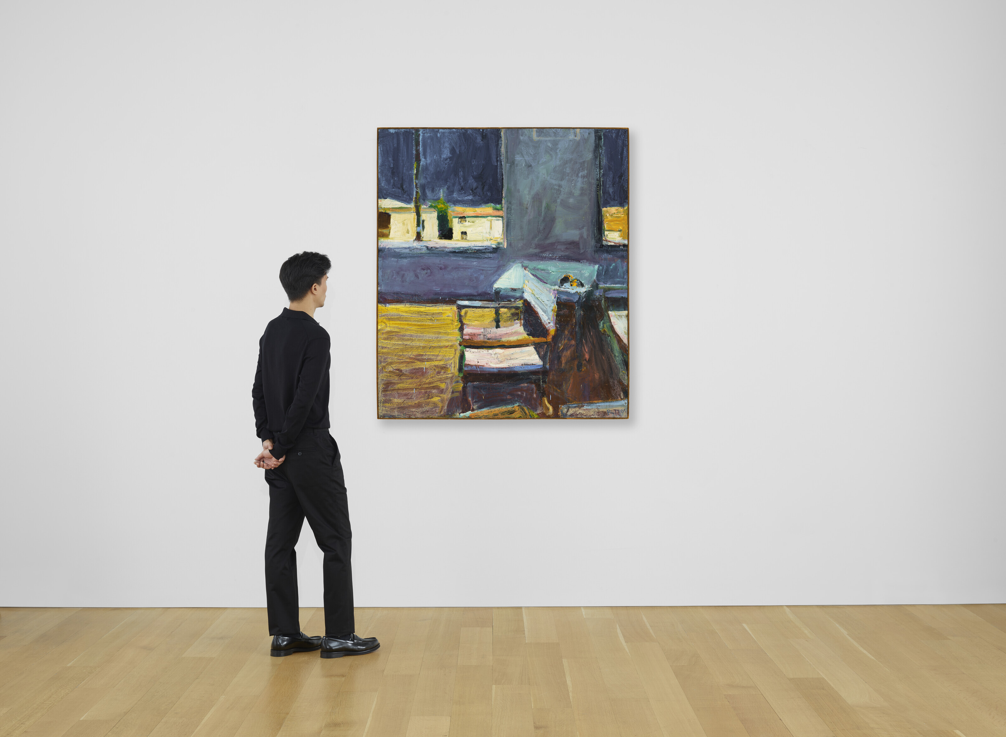 Richard Diebenkorn — Интерьер с видом на белые здания, изображение 3