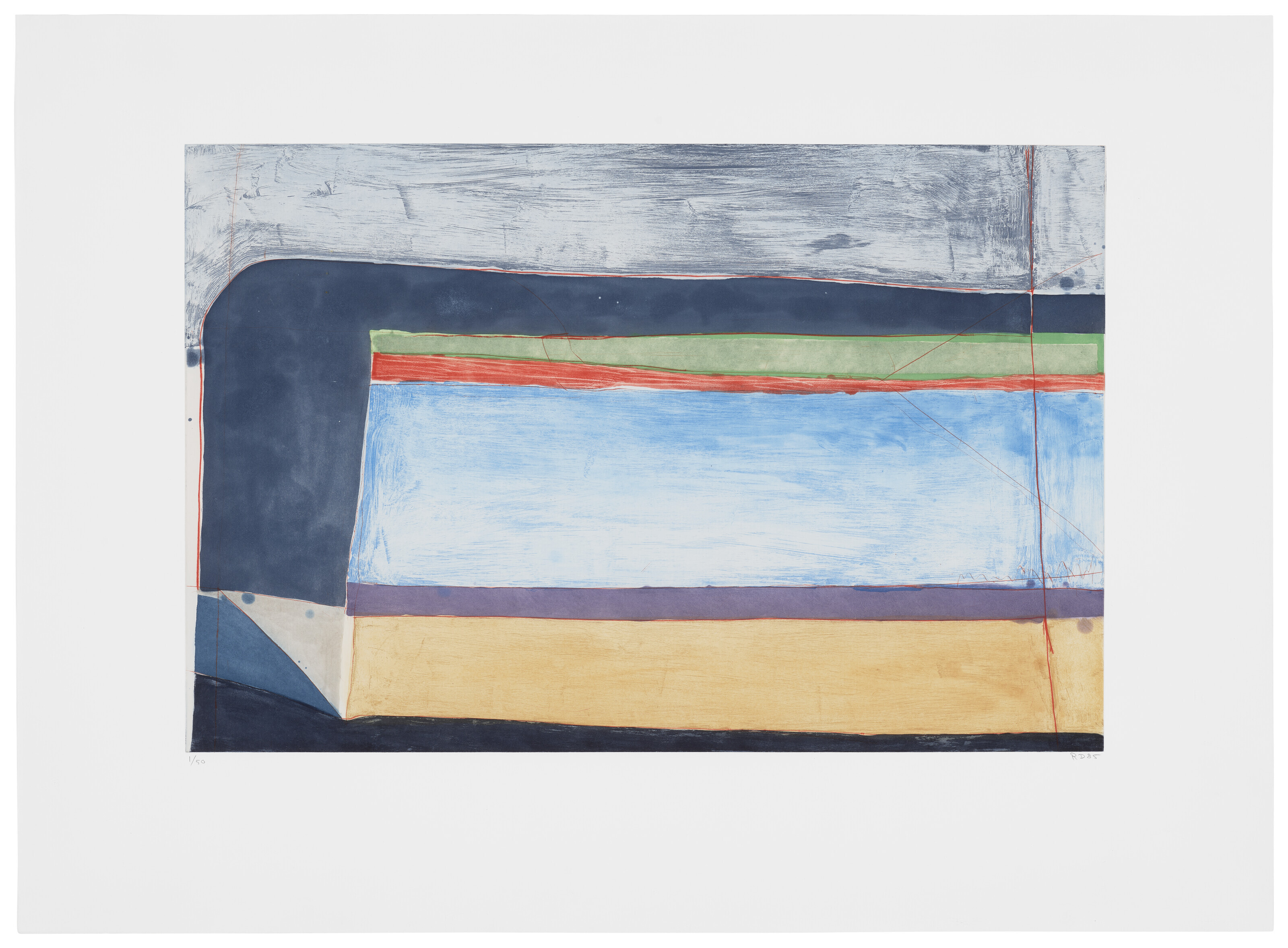 Richard Diebenkorn — Горизонтальный цвет индиго