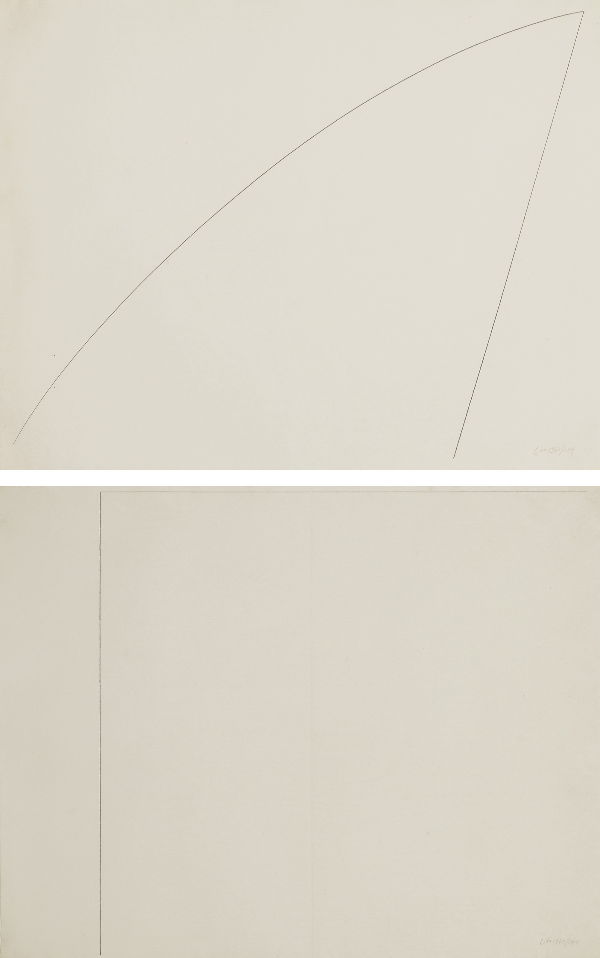 Richard Lin (Lin Show-Yu) — Без названия (139), 1960; Без названия (140), 1960