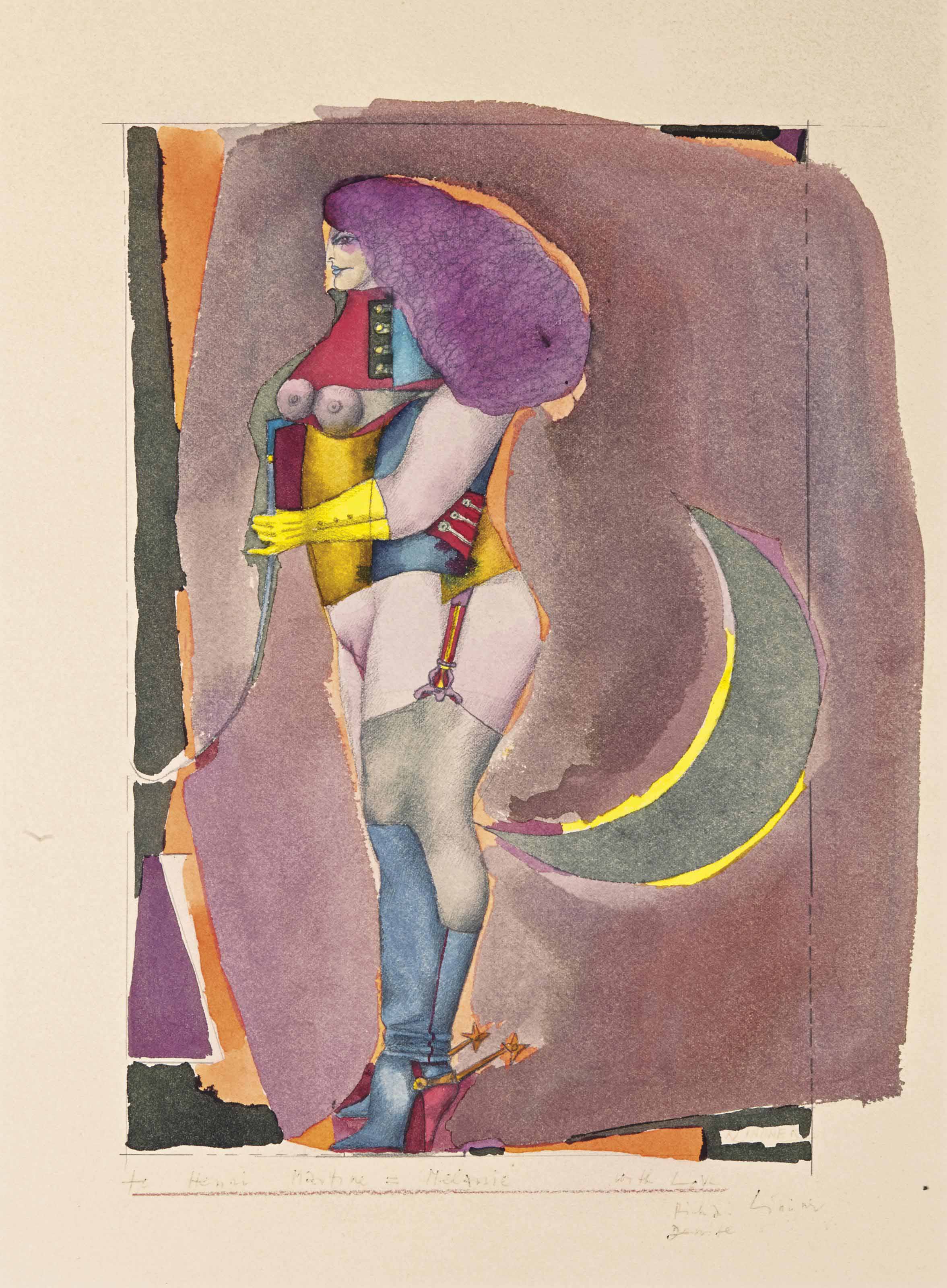 Richard Lindner — Без названия (дебют женщины в возрасте)