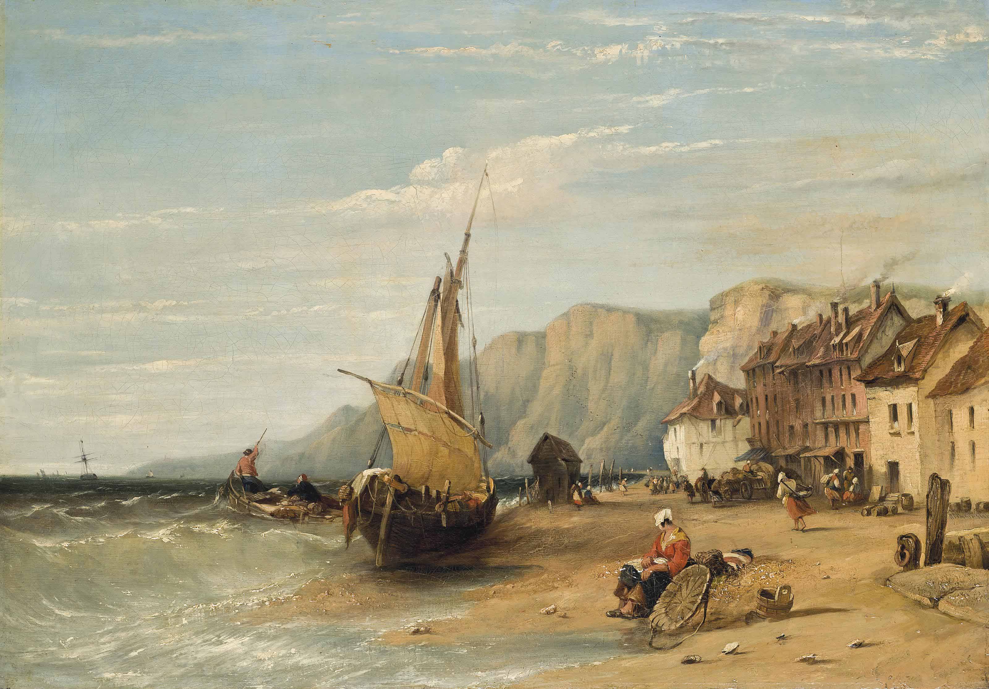 Richard Parkes Bonington — Ветреный день на французском побережье