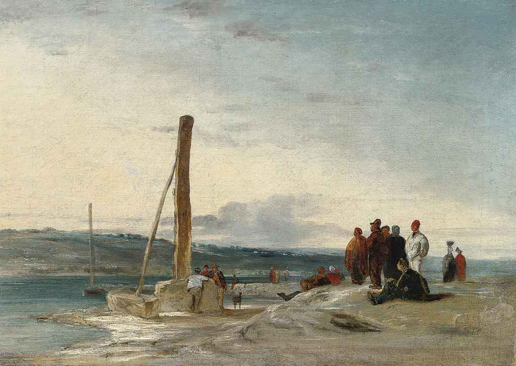 Richard Parkes Bonington — Фигуры на пляже во время отлива