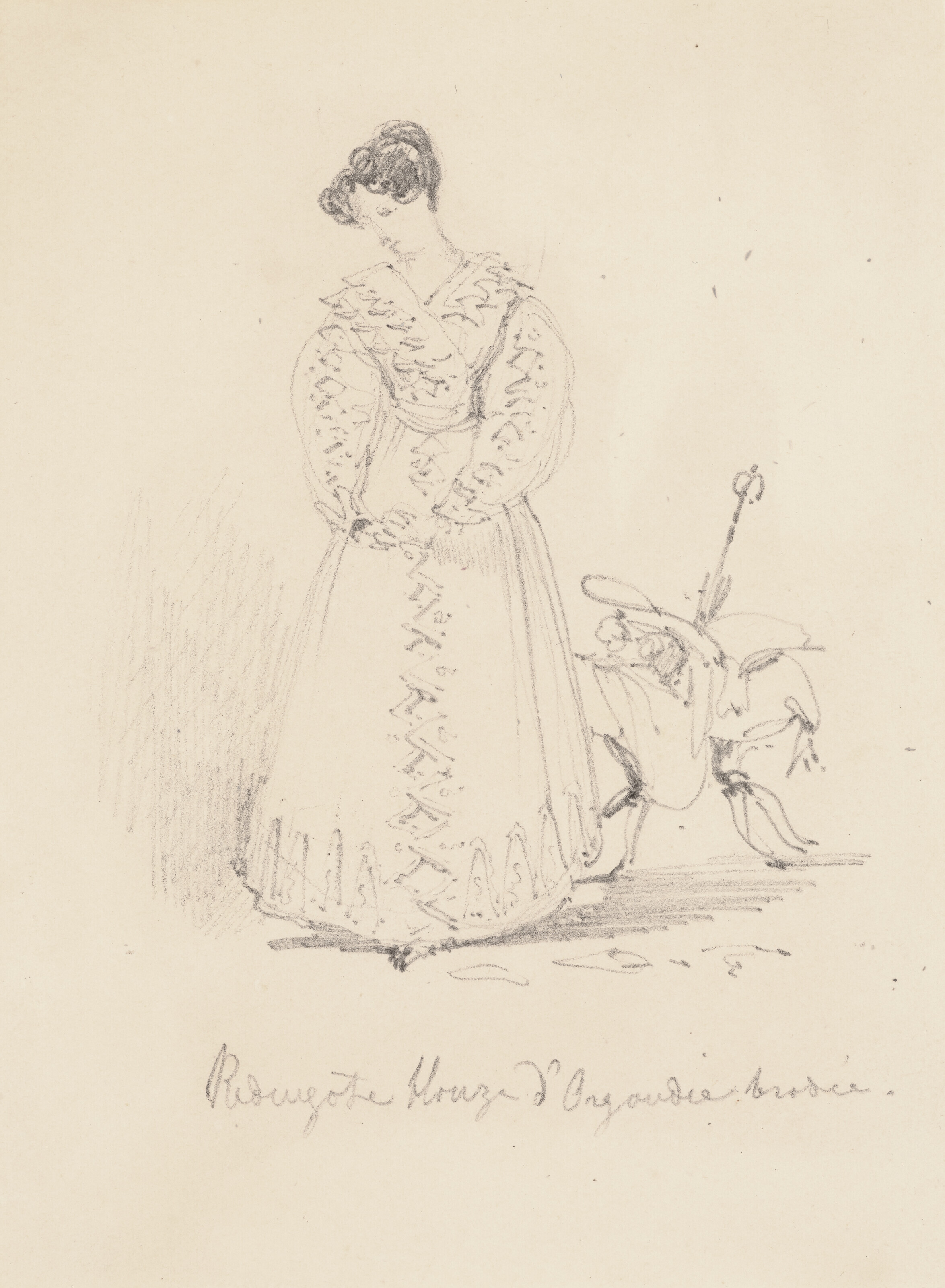 Richard Parkes Bonington — Два этюда: "Женщина в юбке" и "Молодая женщина в юбке".