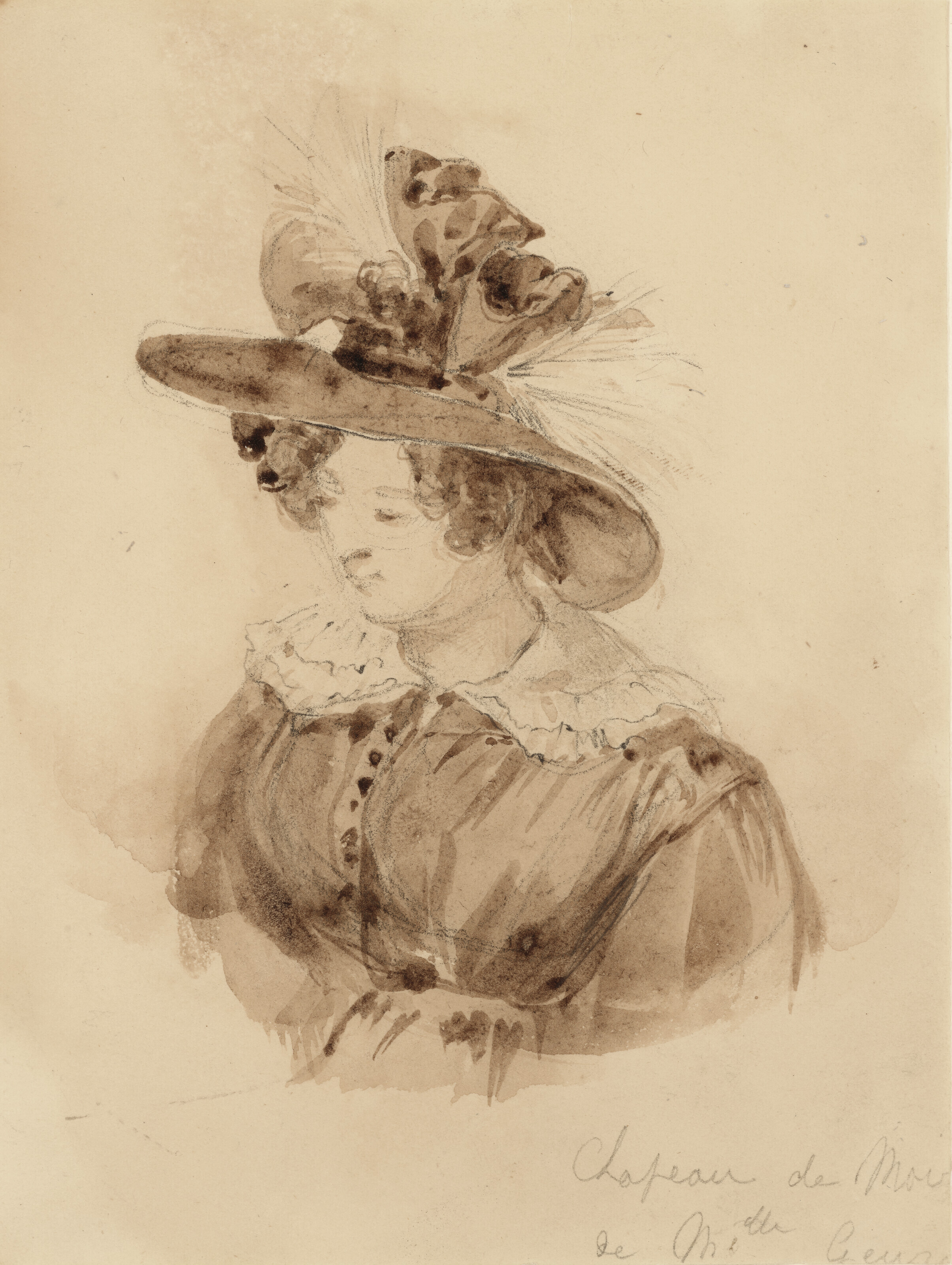Richard Parkes Bonington — Два этюда: "Женщина в юбке" и "Молодая женщина в юбке"., изображение 2