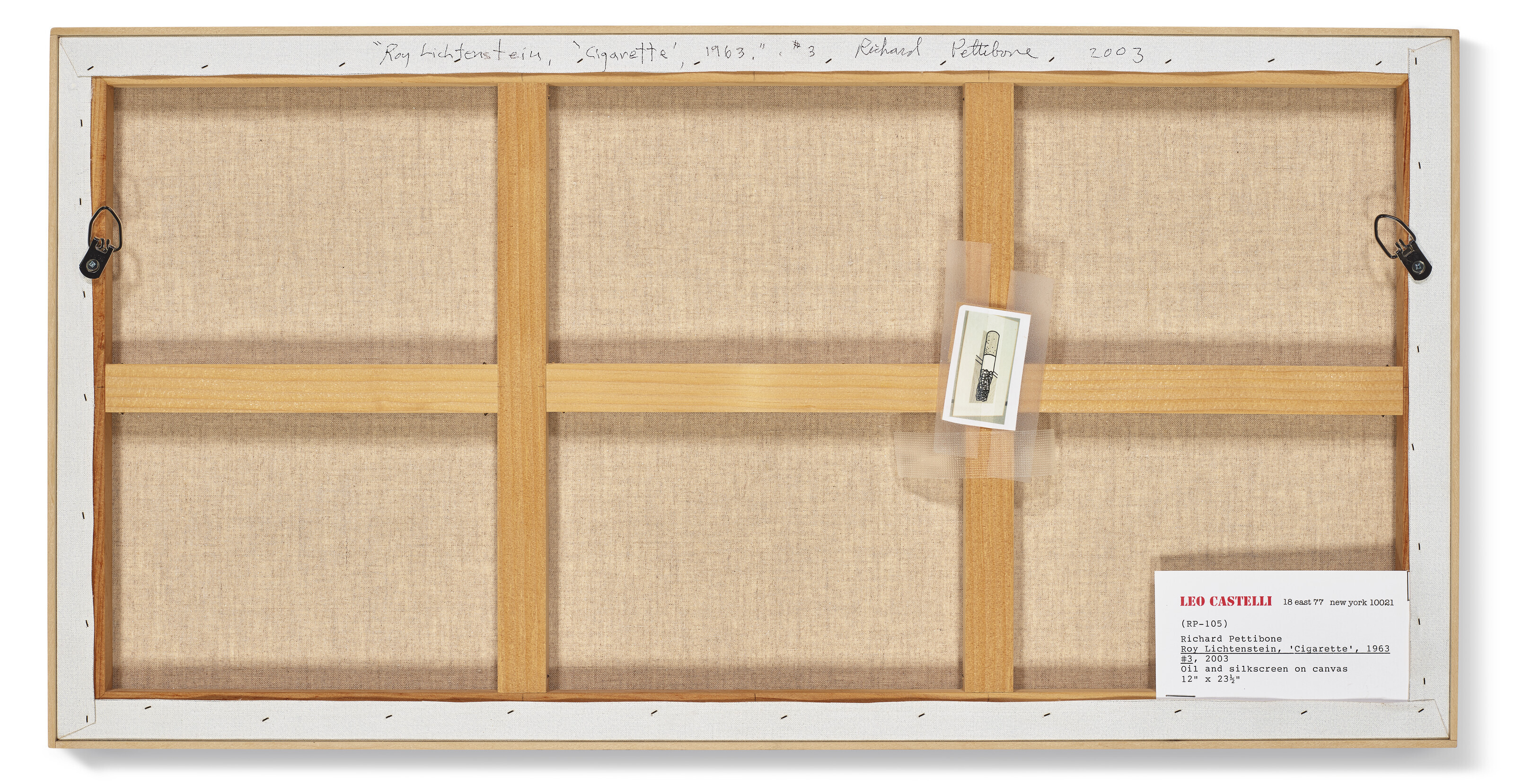 Richard Pettibone — Рой Лихтенштейн, "Сигарета", 1963, №3, изображение 2