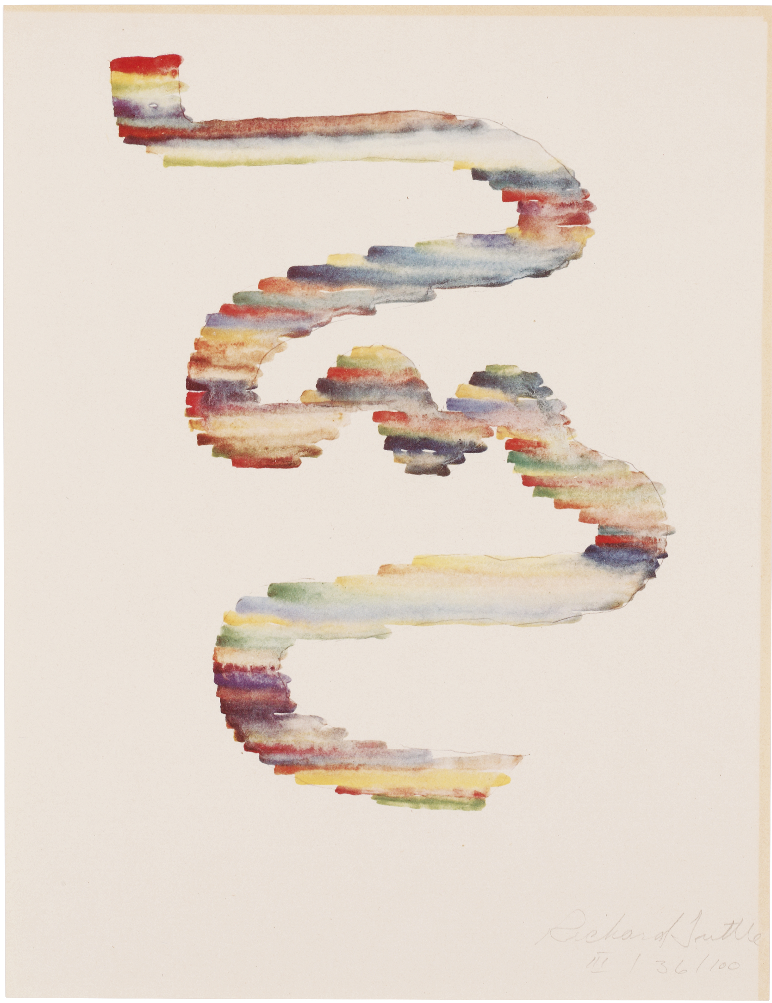 Richard Tuttle — Сложенные в стопку цветные рисунки