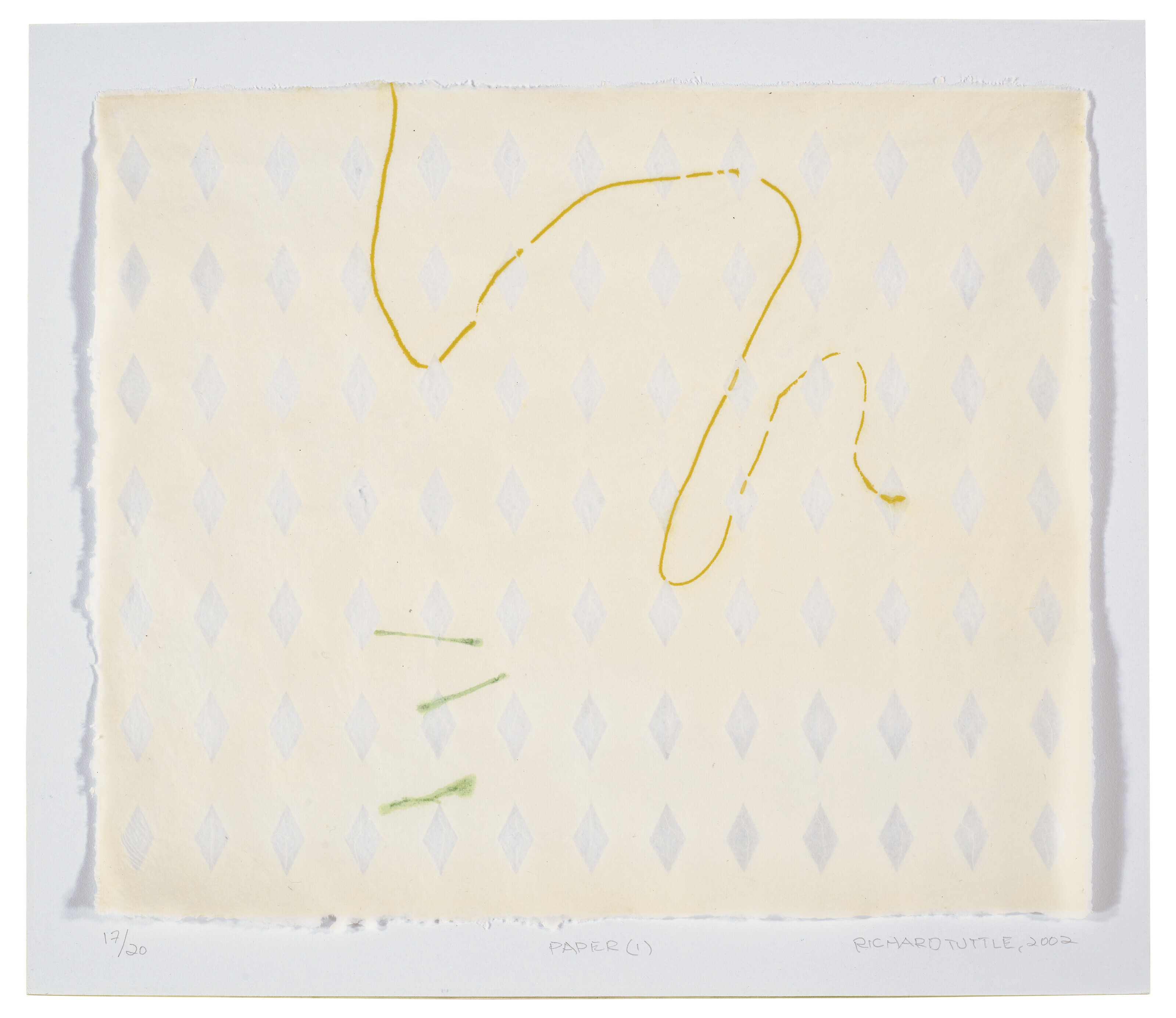 Richard Tuttle — Рассвет, полдень, Сумерки: Бумага (1), Бумага (2), Бумага (3), изображение 2