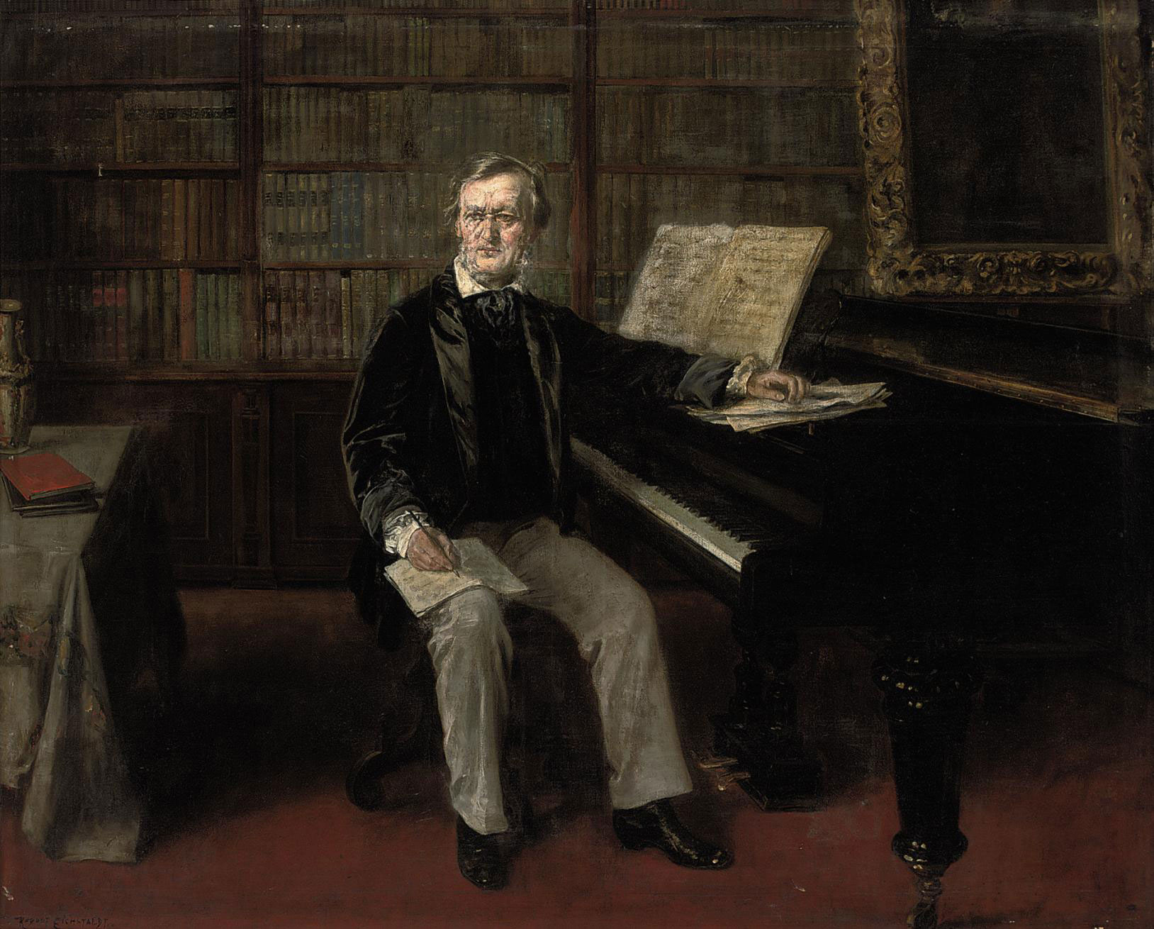 Richard Wagner — Рихард Вагнер сочиняет музыку за своим фортепиано