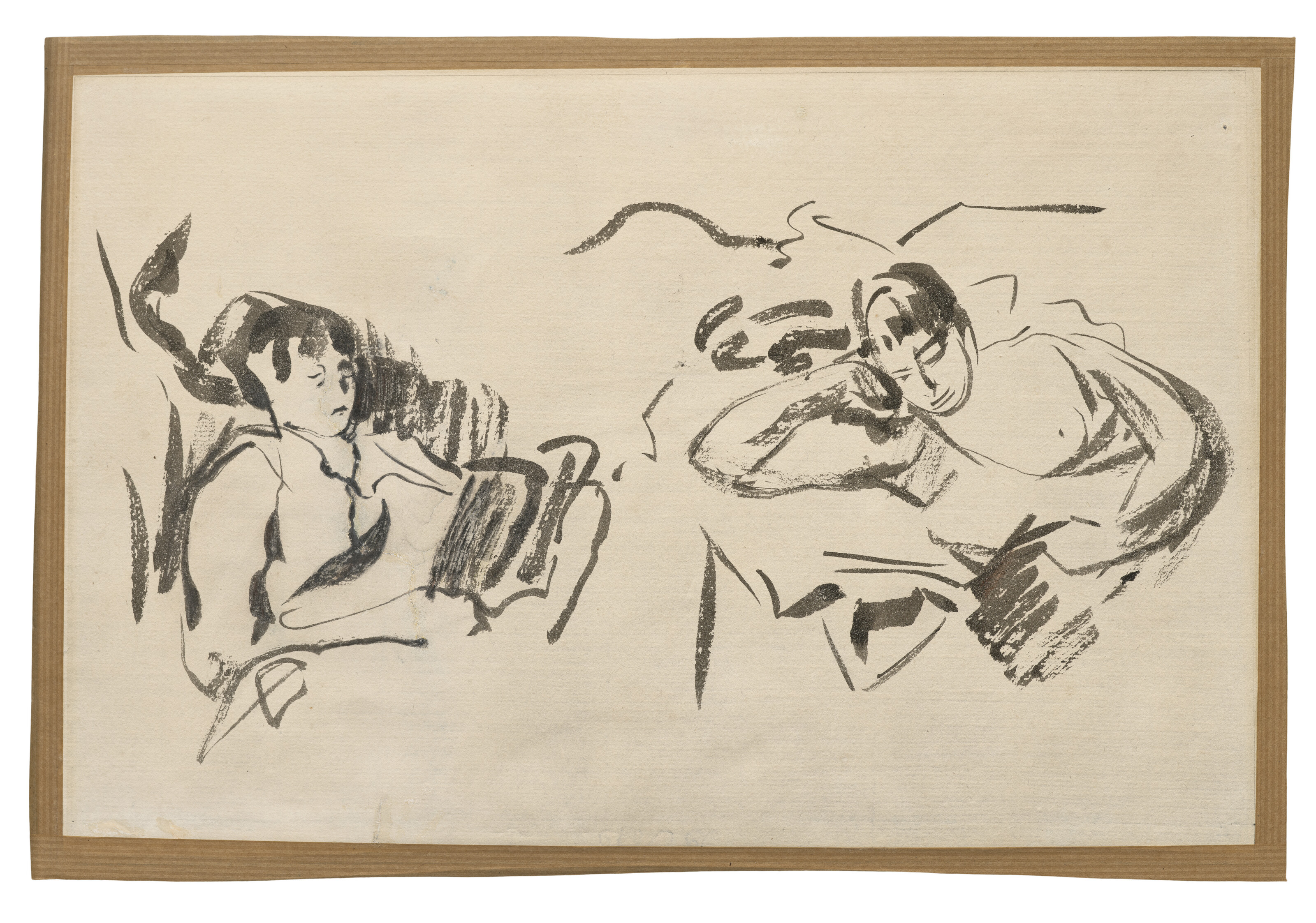 Rik Wouters — Этюды девушки-лизантки ( спереди ); Молодая девушка-кушетка ( сзади ), изображение 2