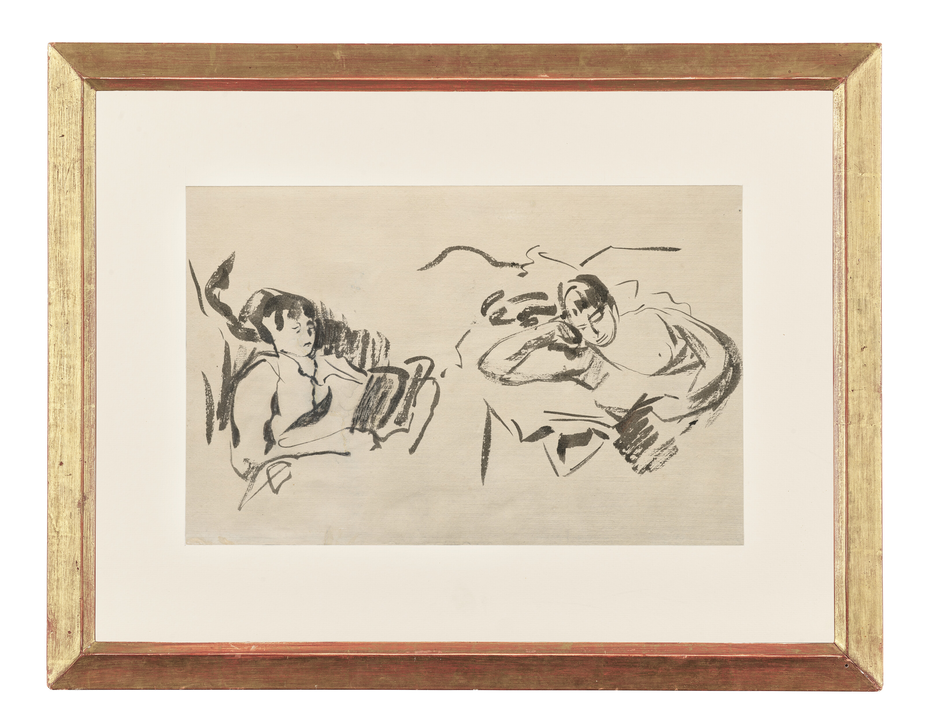 Rik Wouters — Этюды девушки-лизантки ( спереди ); Молодая девушка-кушетка ( сзади ), изображение 4