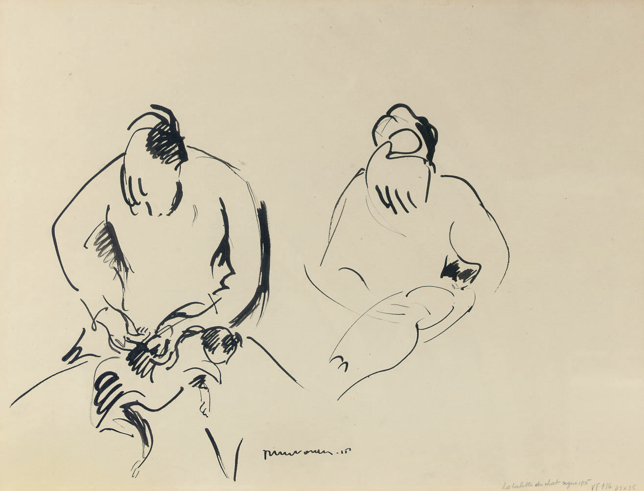 Rik Wouters — La toilette du chat: уход за кошкой