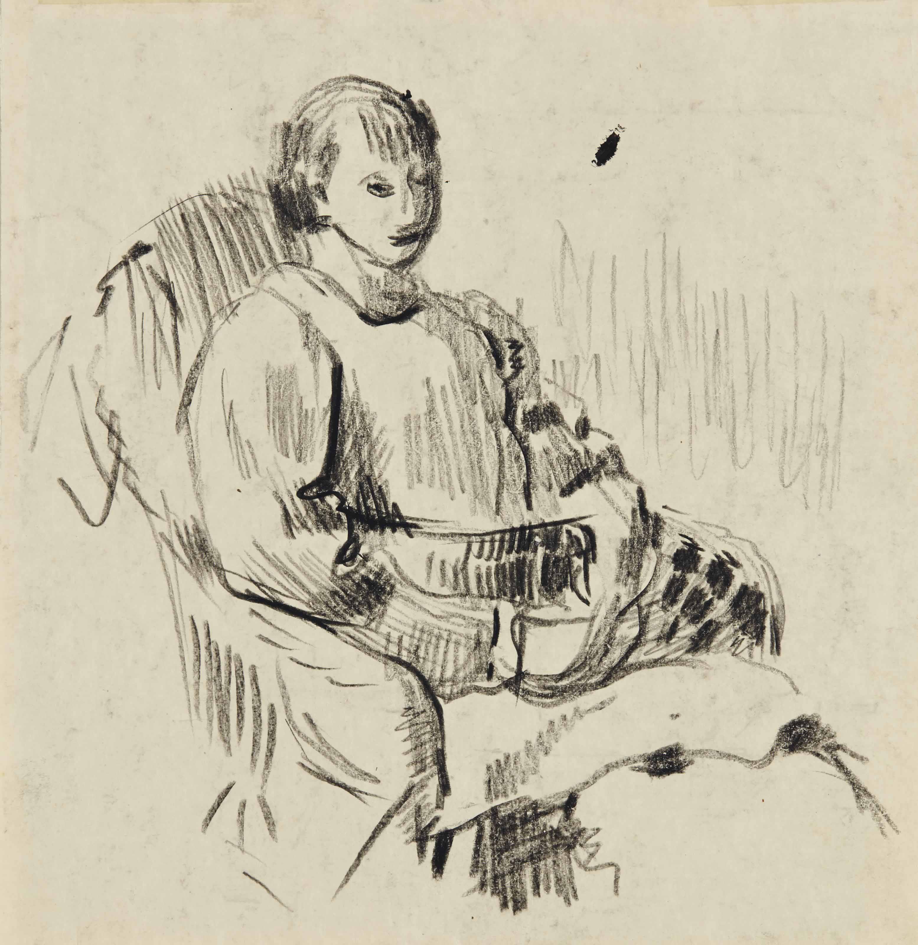 Rik Wouters — ЖЕНСКАЯ АЛЛОНЖЕРА (ПРЯМАЯ СТОРОНА); БОЛЬШАЯ ТРАПЕЗА с ВОДЯНЫМ ЧАЕМ (ОБОРОТНАЯ СТОРОНА)