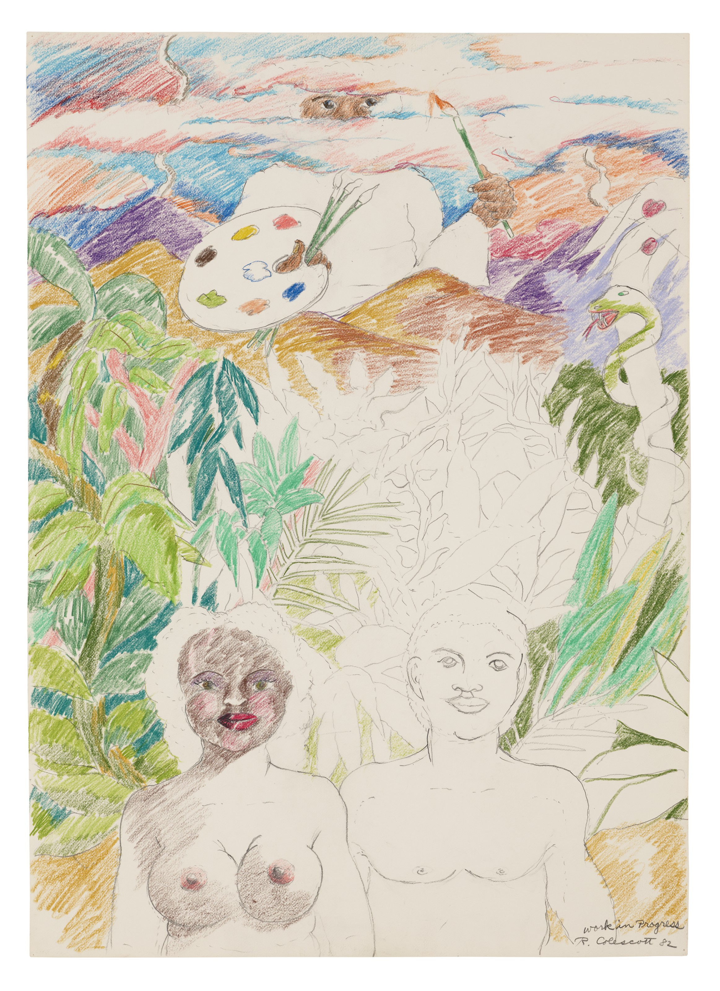 Robert Colescott — незавершенная работа