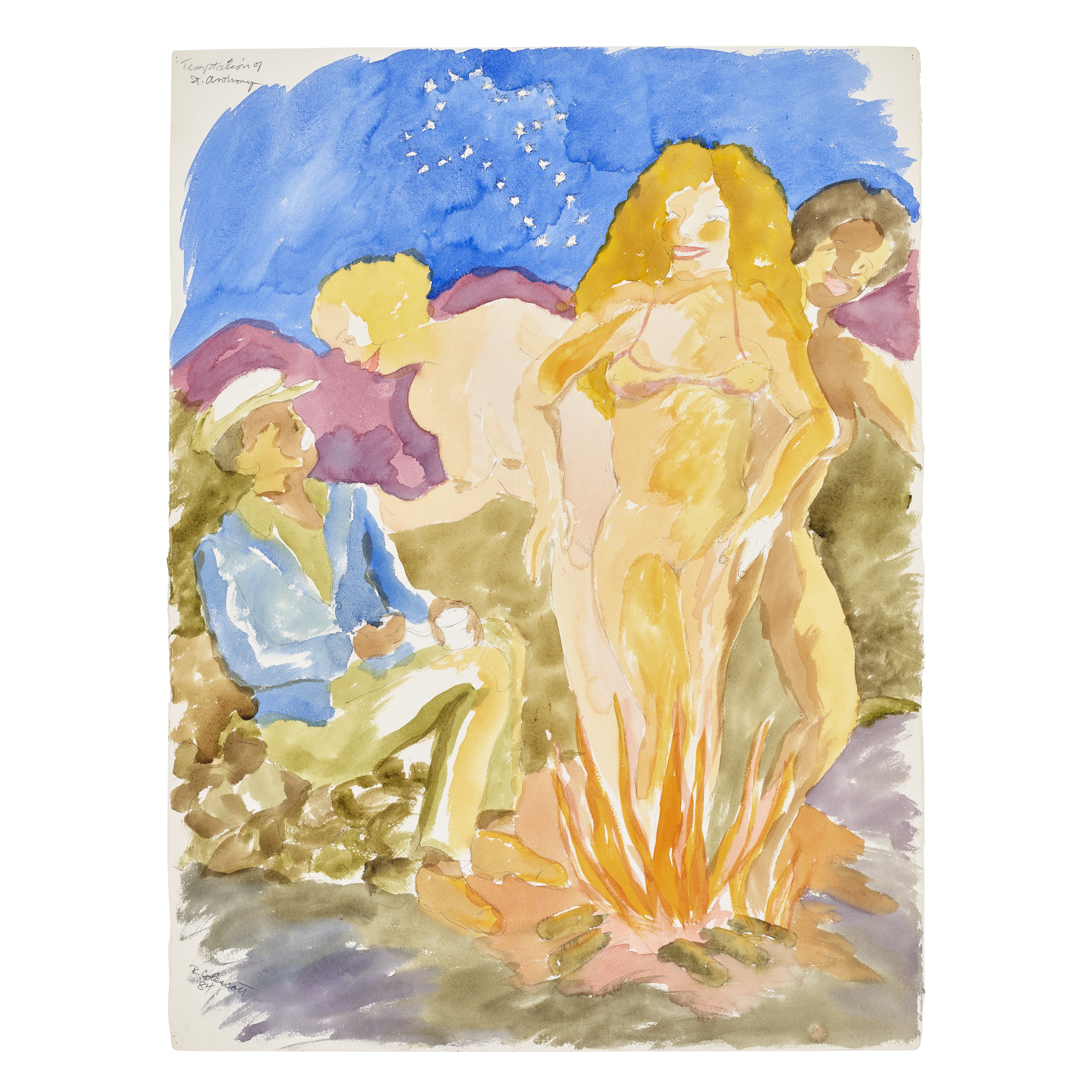 Robert Colescott — Искушение святого Антония II