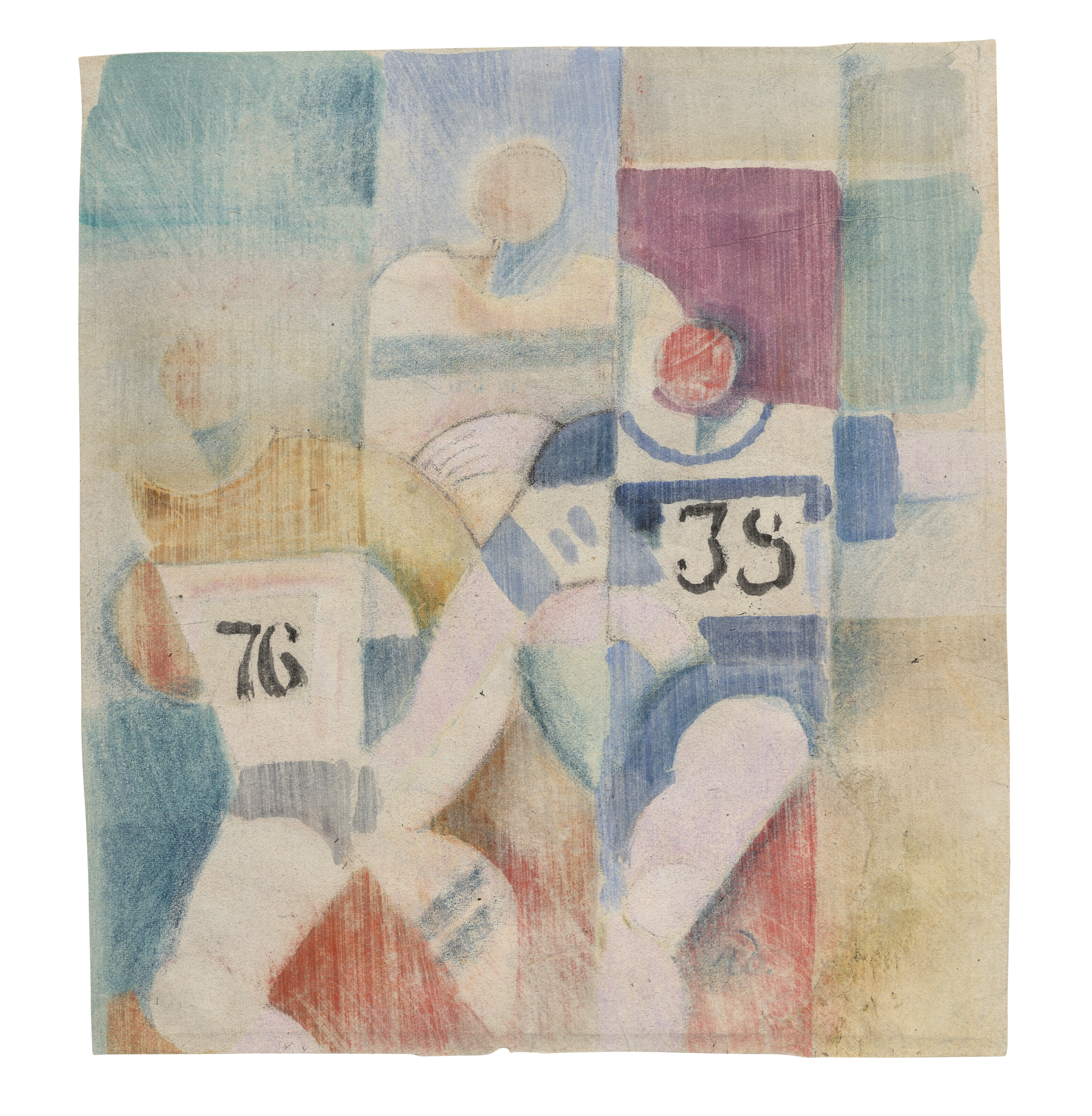 Robert Delaunay — Этюд для "Курьеров", изображение 2