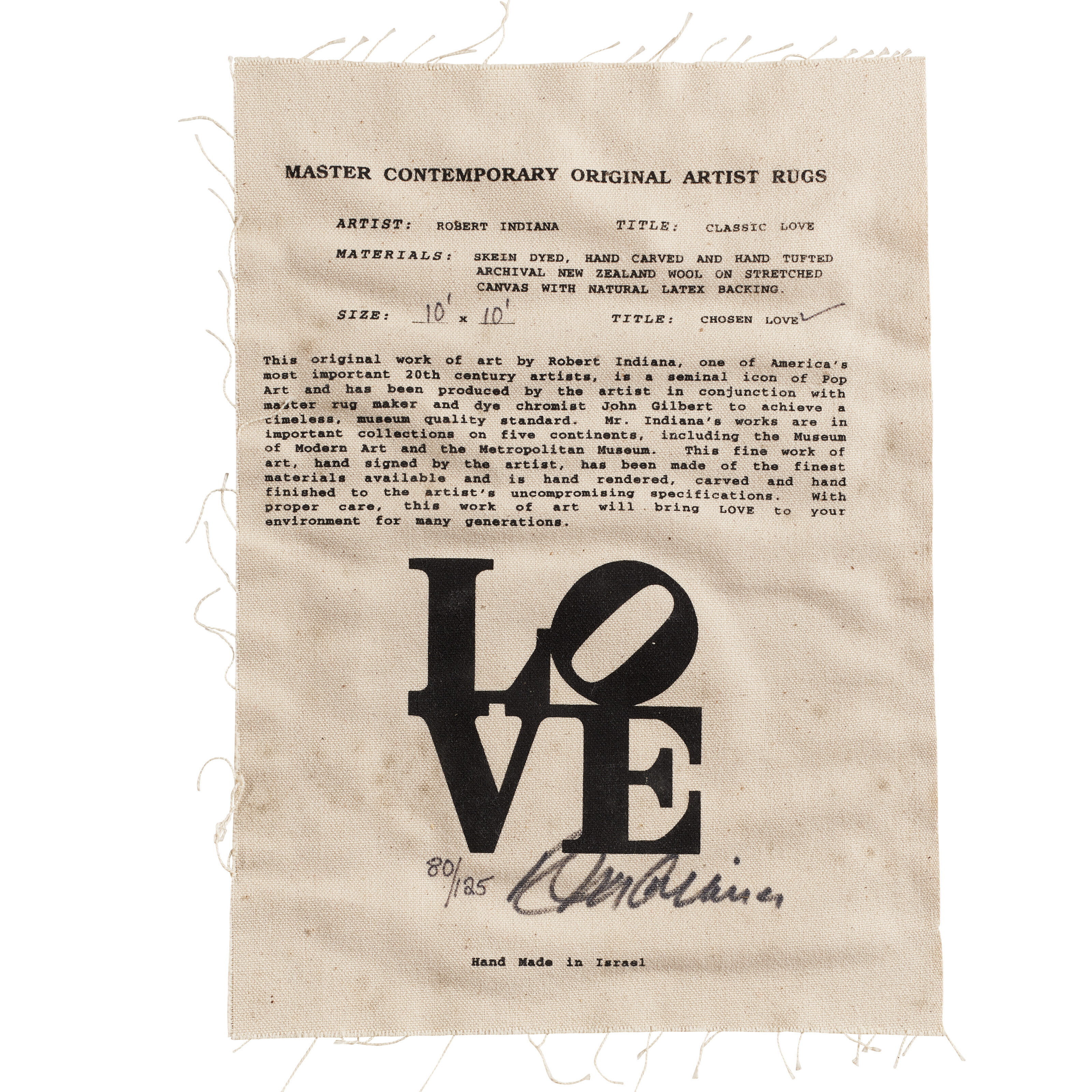 Robert Indiana — Избранная любовь, изображение 3