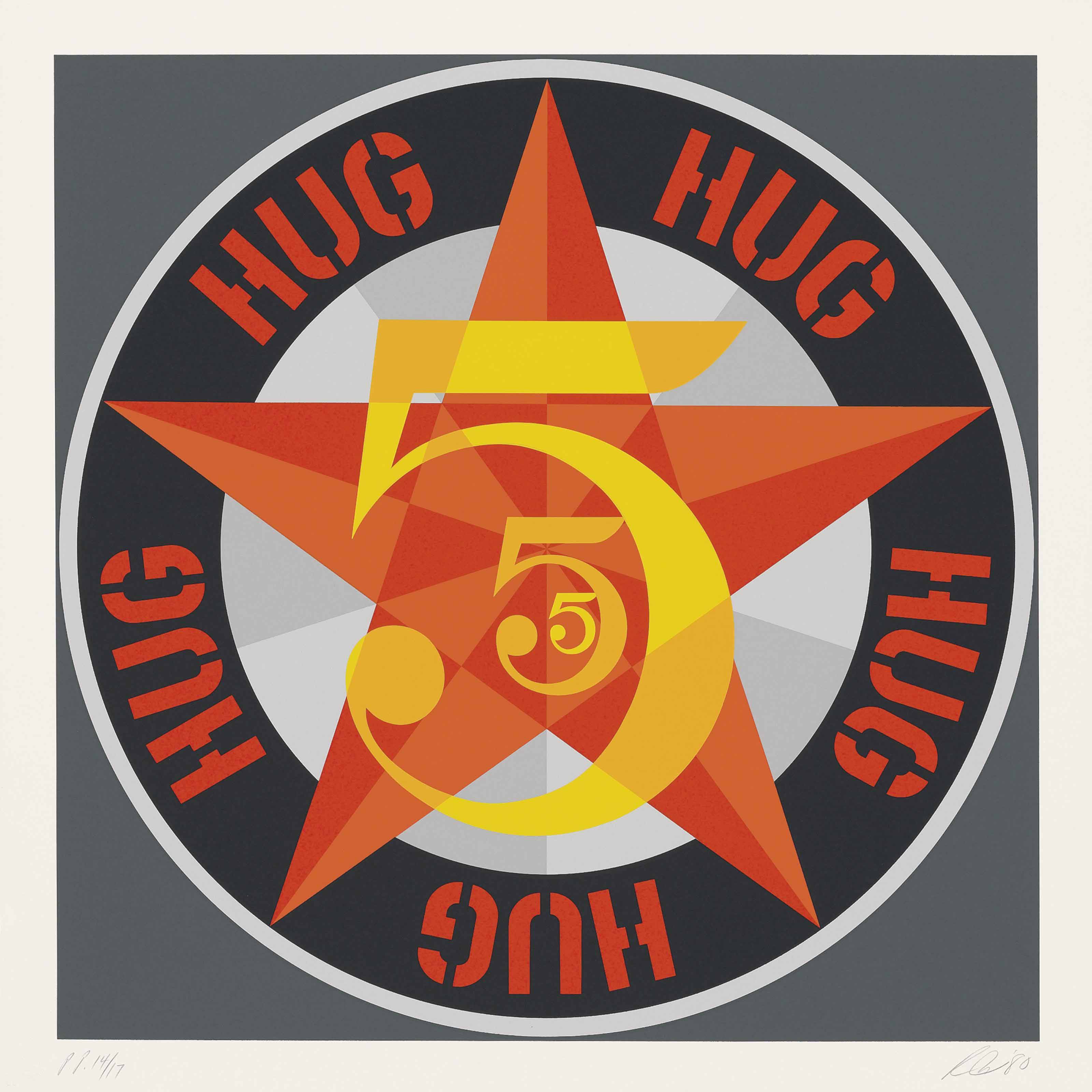 Robert Indiana — Американская мечта № 5 (Золотая пятерка) (Шихан 113), изображение 5