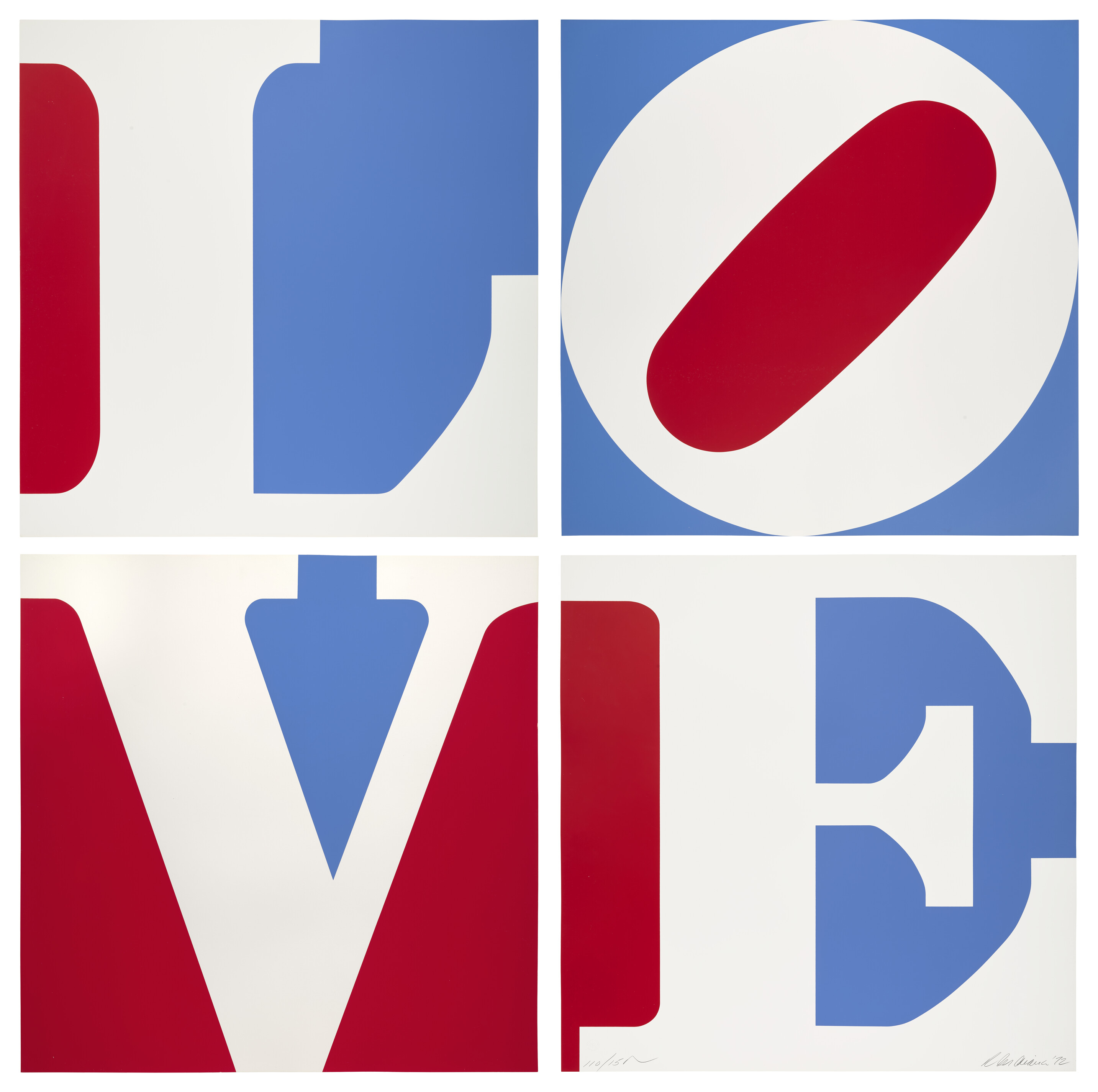 Robert Indiana — Любовь на четырех панелях