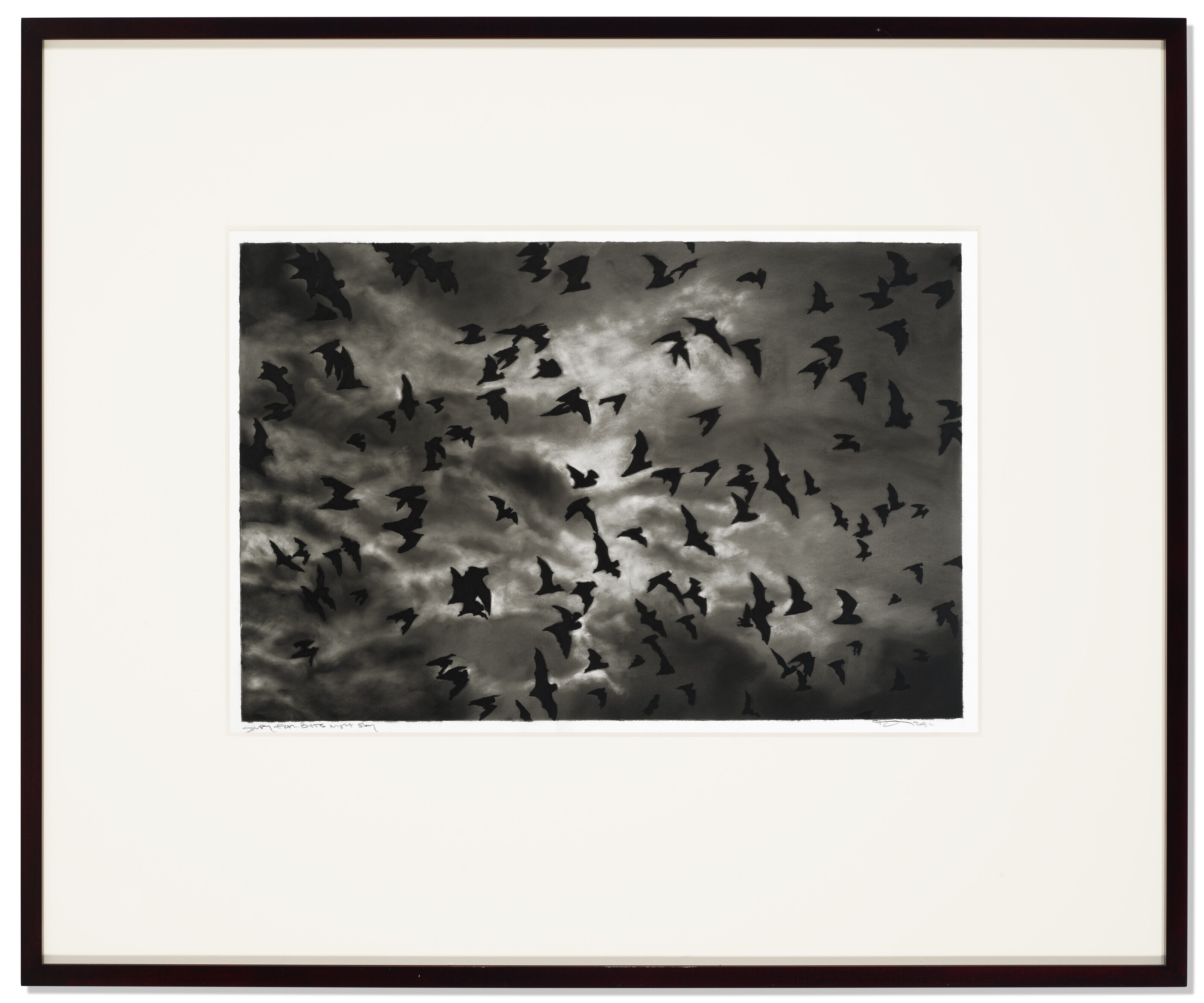 Robert Longo — Наблюдение за летучими мышами в ночном небе, изображение 2