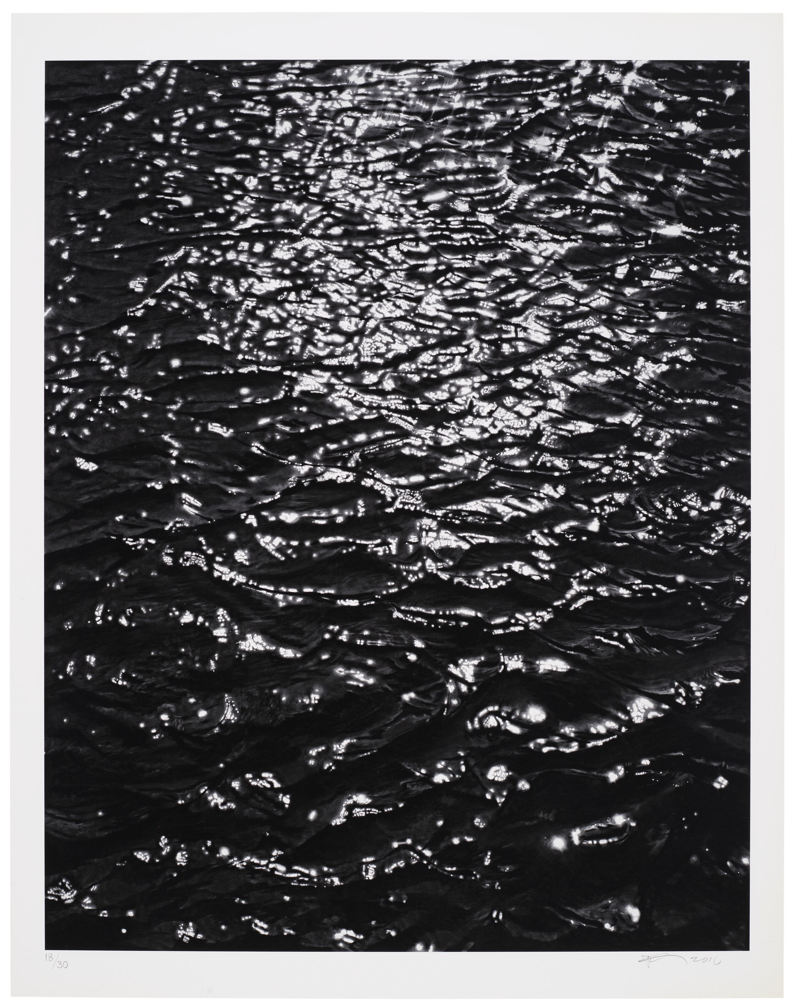 Robert Longo — Без названия (Рябь на воде)