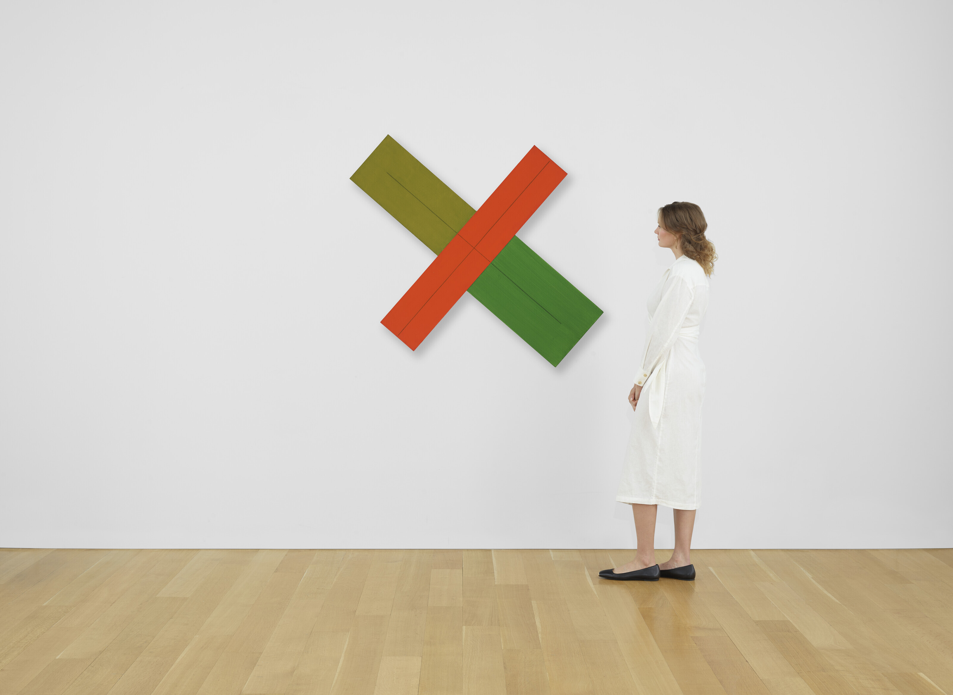 Robert Mangold — X в пределах X (красно-зеленый), изображение 4