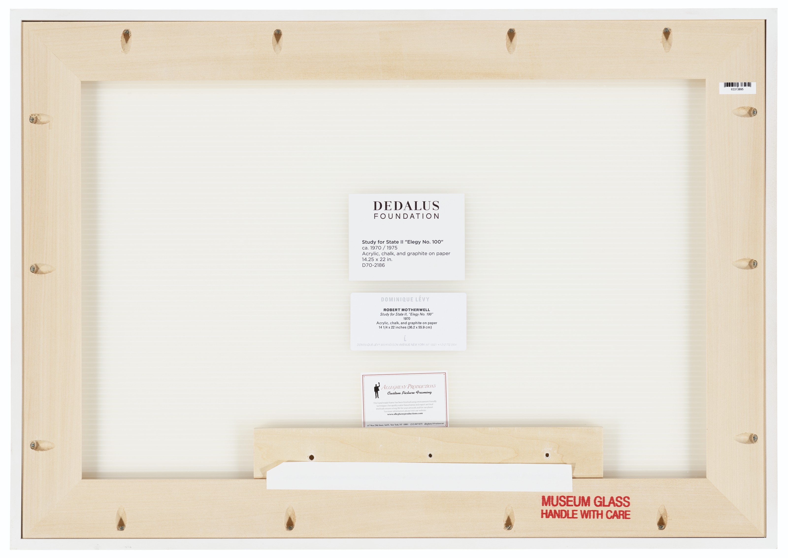 Robert Motherwell — Этюд для II этапа “Элегия № 100”, изображение 2