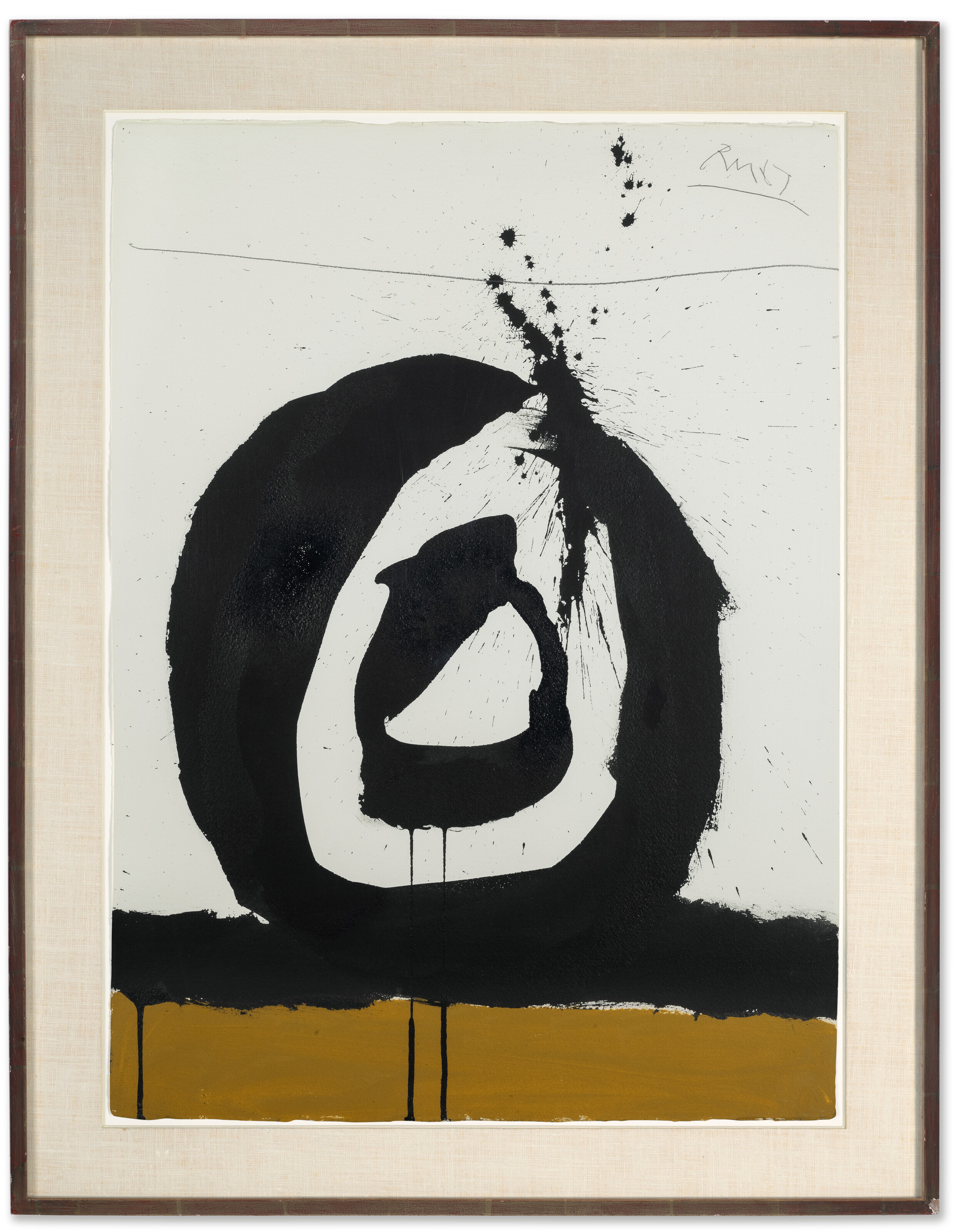 Robert Motherwell — Черный с охрой, изображение 2