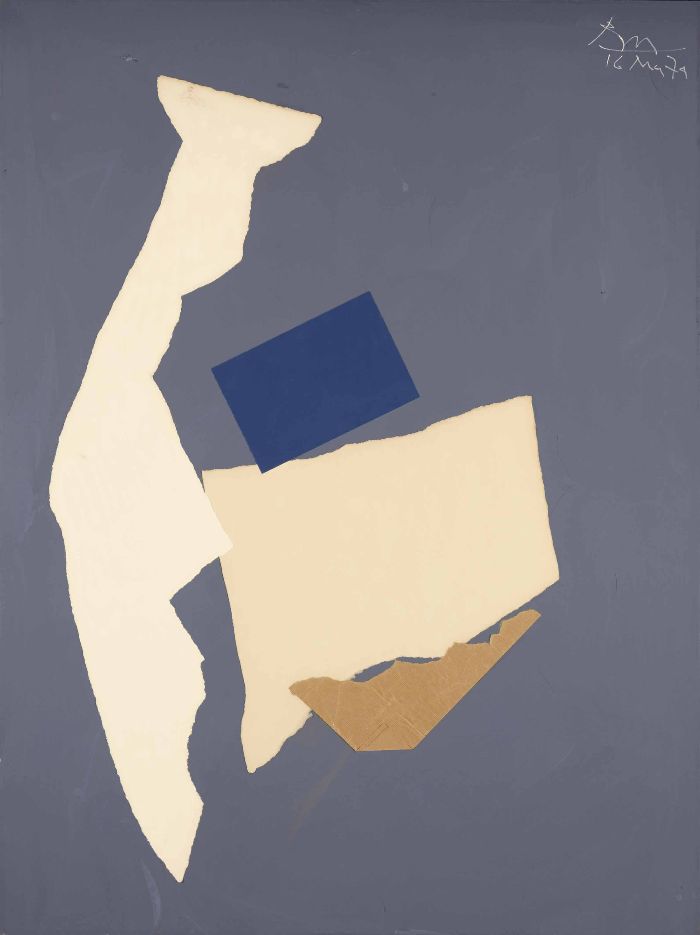 Robert Motherwell — Белым и синим по серому, изображение 2