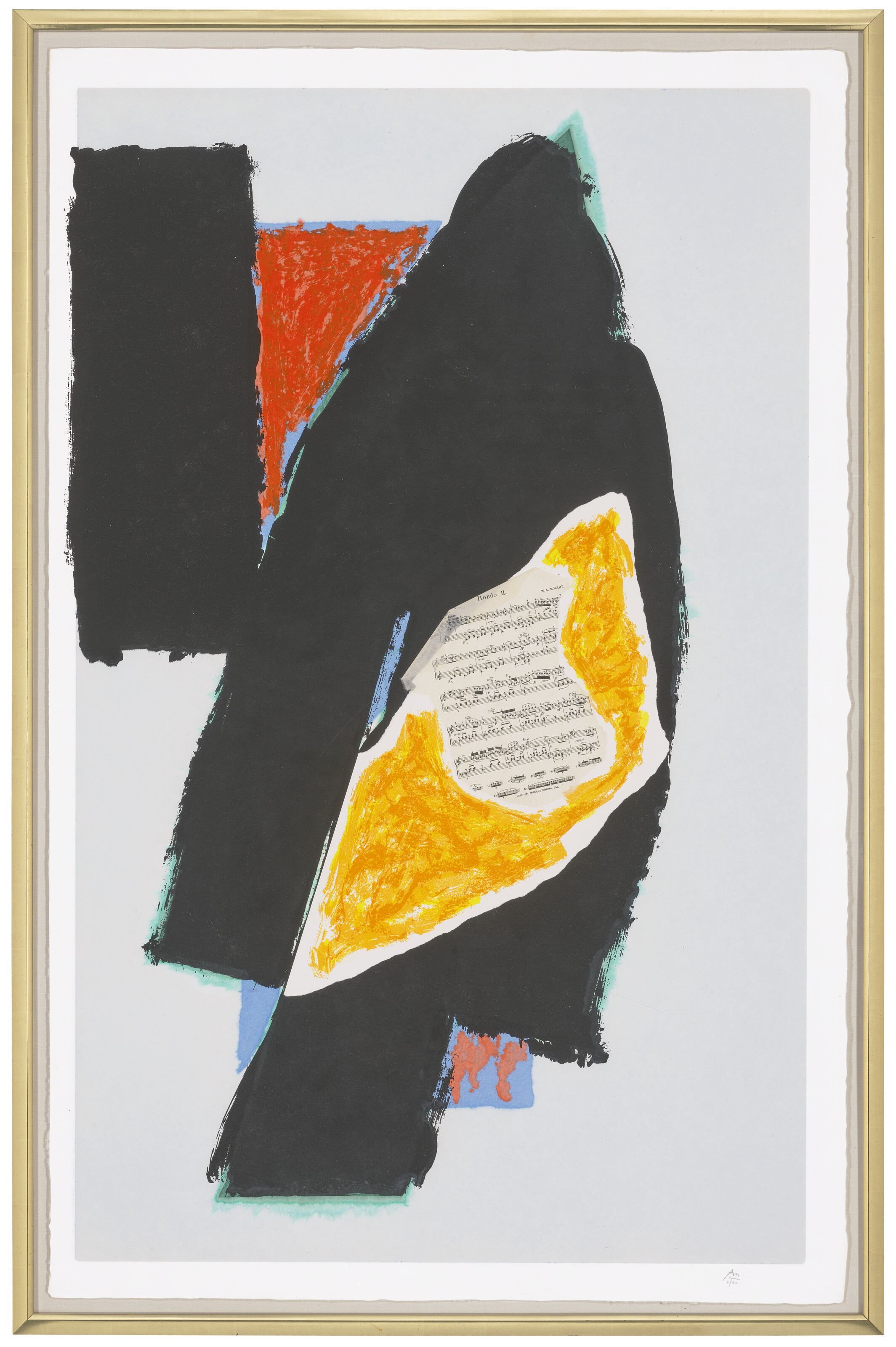 Robert Motherwell — Черный для Моцарта, изображение 2