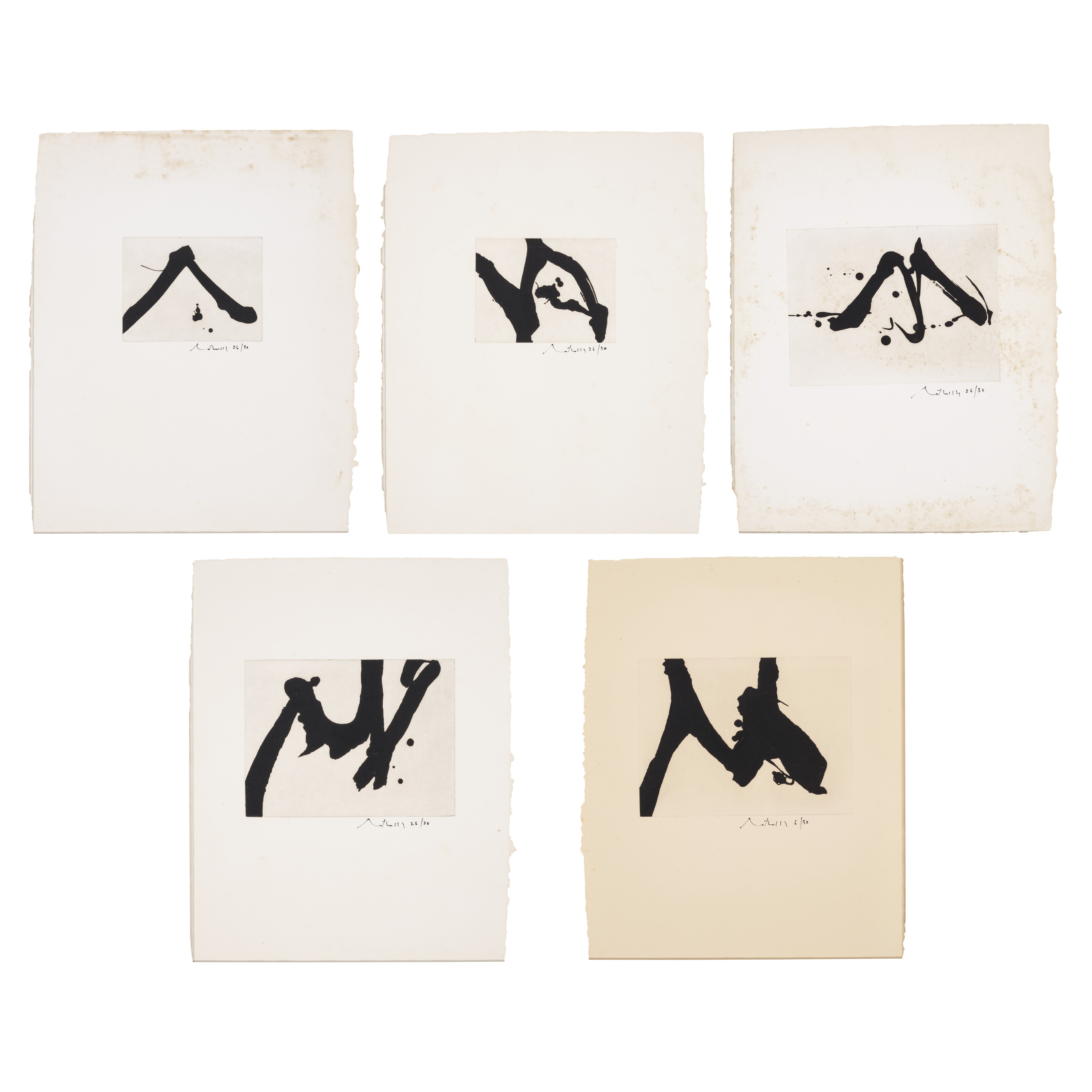 Robert Motherwell — Каллиграфический кабинет I-V