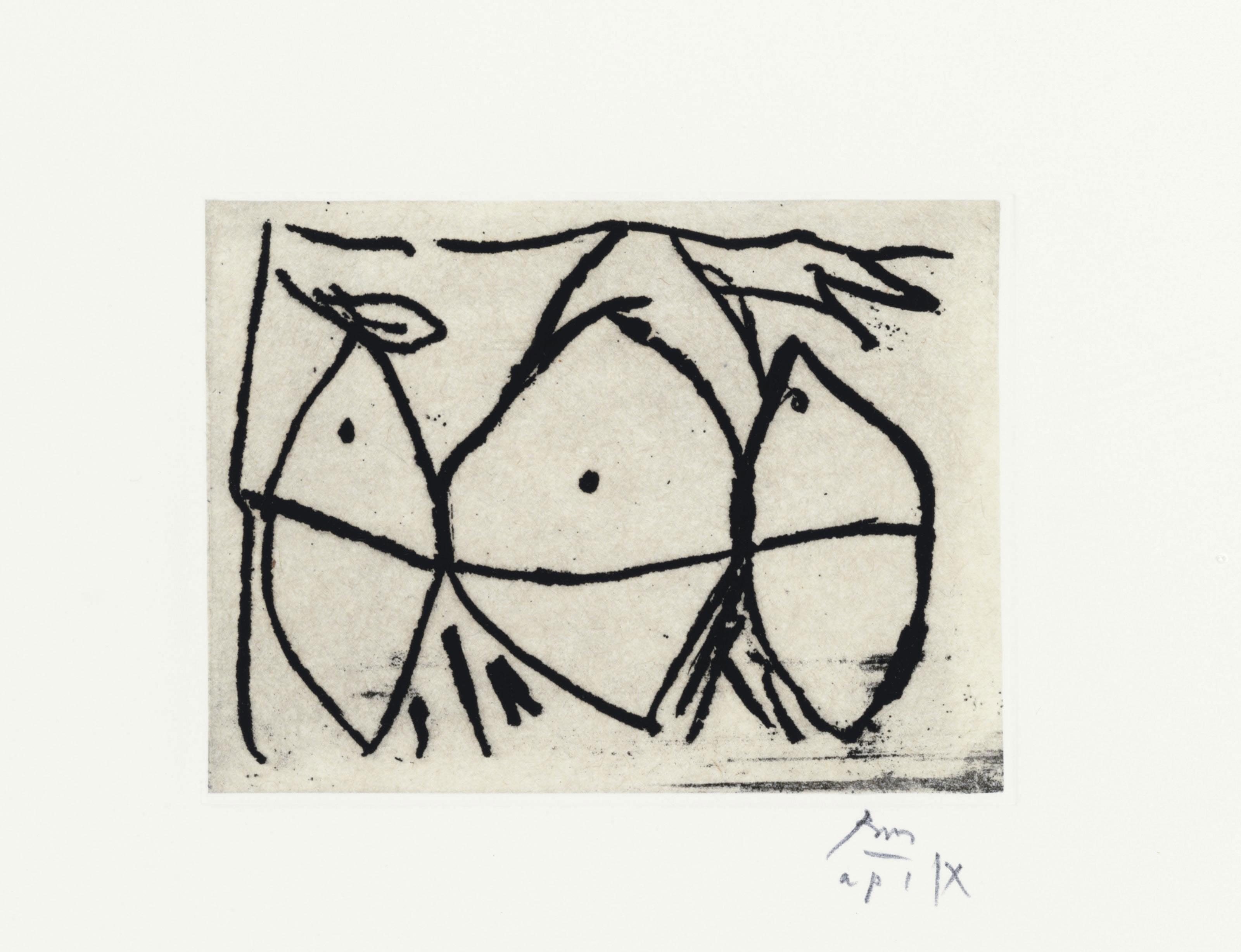 Robert Motherwell — Набор "Полые люди" №1-№7 (E. & B. 368-374; B. 336-342), изображение 2