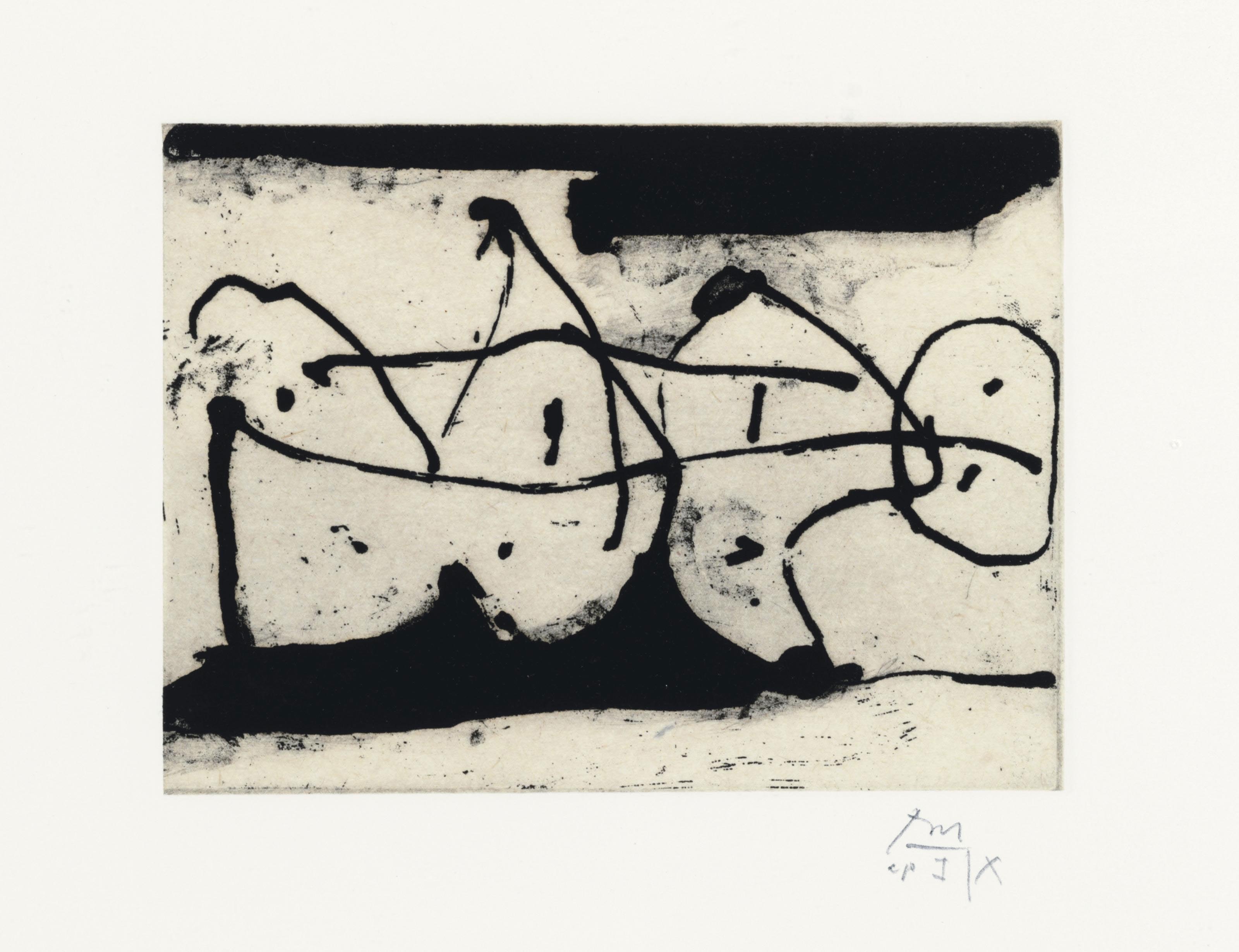 Robert Motherwell — Набор "Полые люди" №1-№7 (E. & B. 368-374; B. 336-342), изображение 3