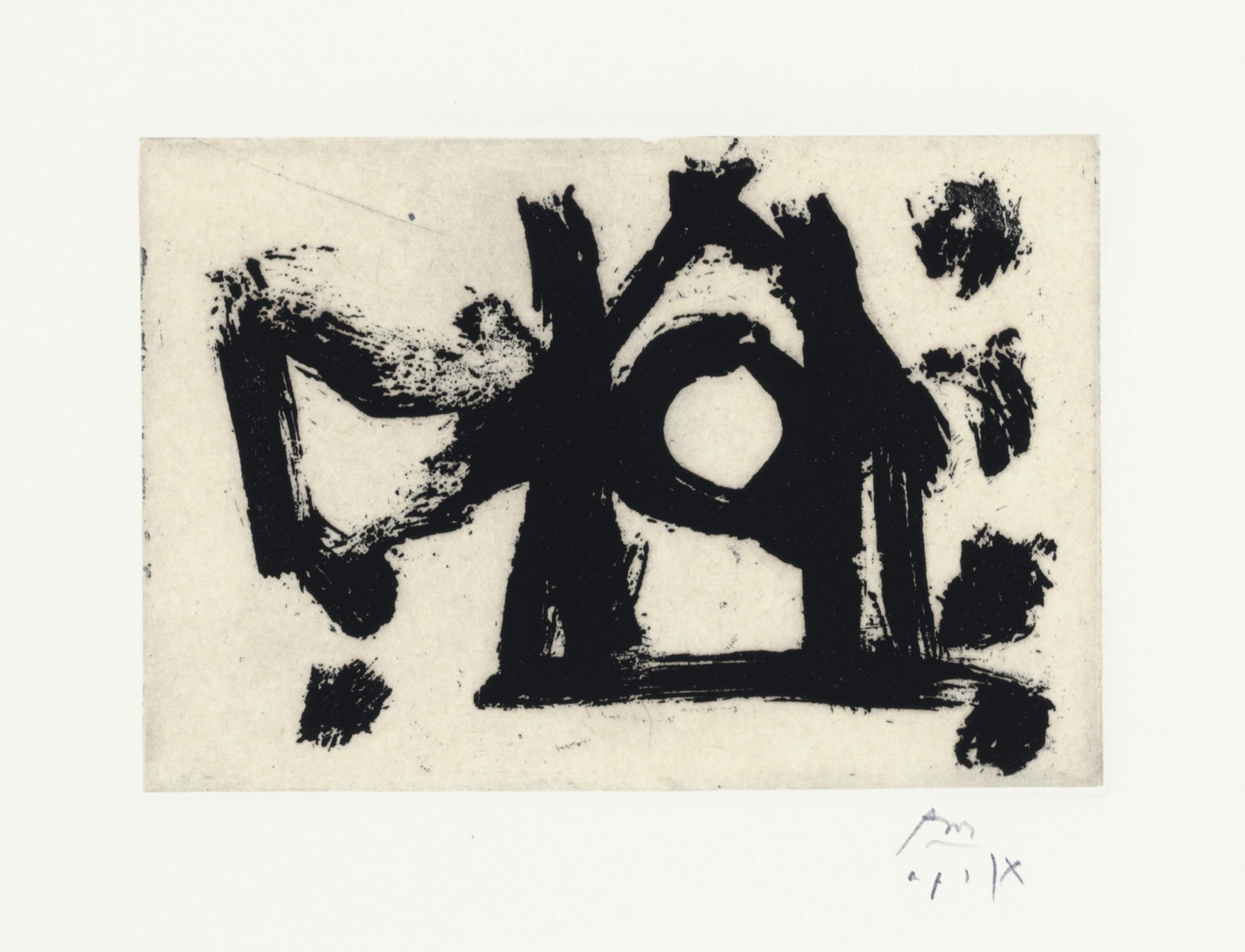 Robert Motherwell — Набор "Полые люди" №1-№7 (E. & B. 368-374; B. 336-342), изображение 4