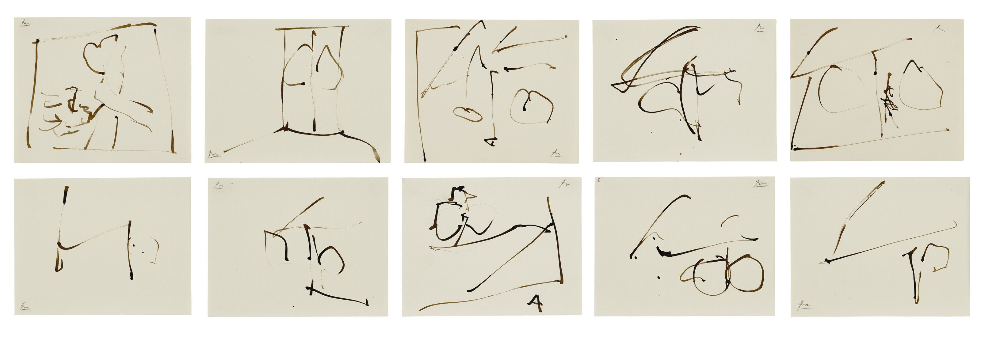 Robert Motherwell — Дублинская гавань, из альбома Дедалуса; Молли в роли Башни, из альбома Дедалуса; Река Лиффи, из альбома Дедалуса; Без названия, из альбома Дедалуса; Башенный кабинет, из альбома Дедалуса; Без названия, из альбома Дедалуса; Без названия, из альбома Дедалуса; Без названия, из альбома Дедалуса; Без названия, из альбома Дедала; Без названия, из альбома Дедала [Десять работ]