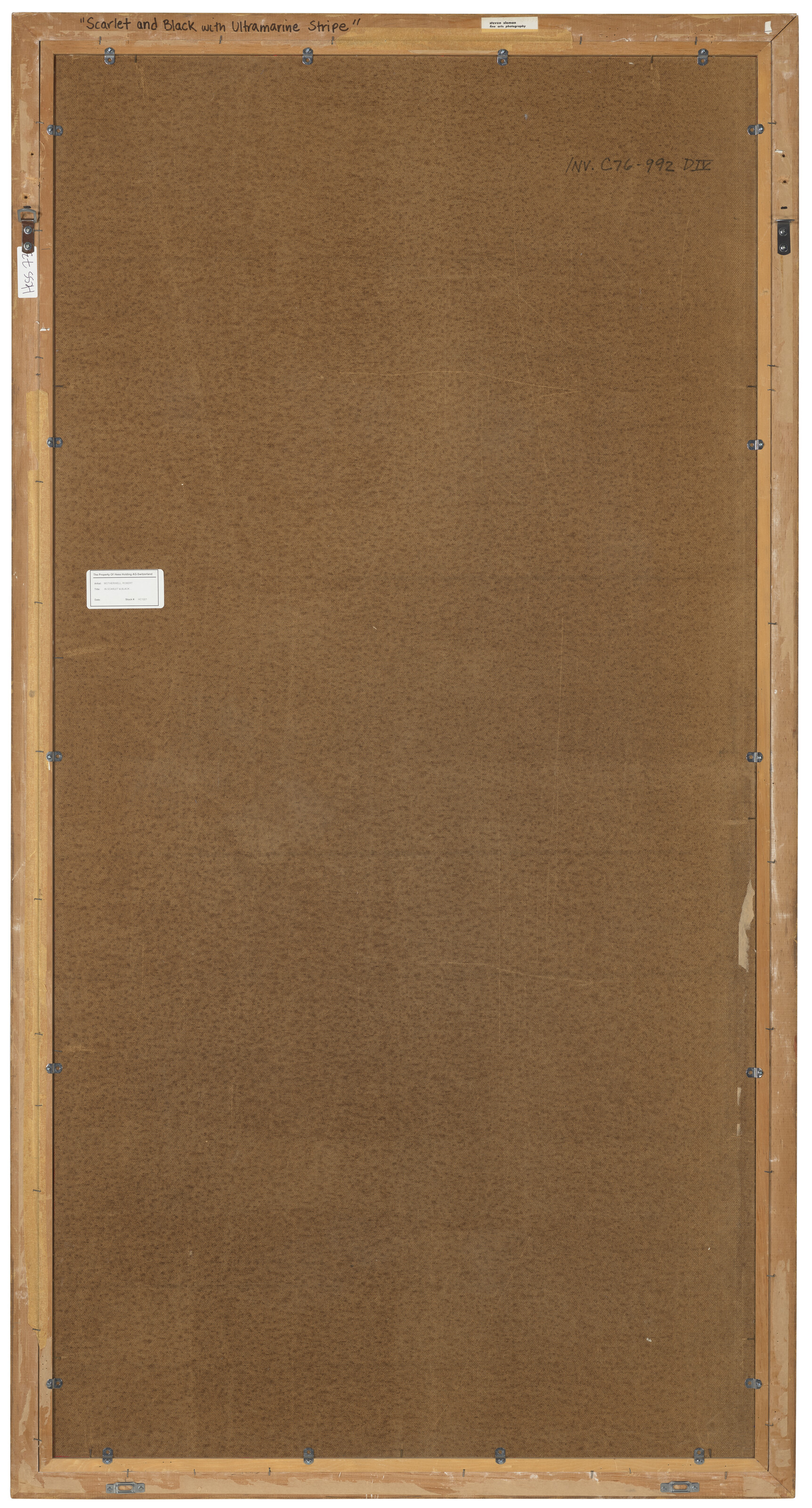 Robert Motherwell — В алых и черных тонах с ультрамариновой полосой, изображение 3