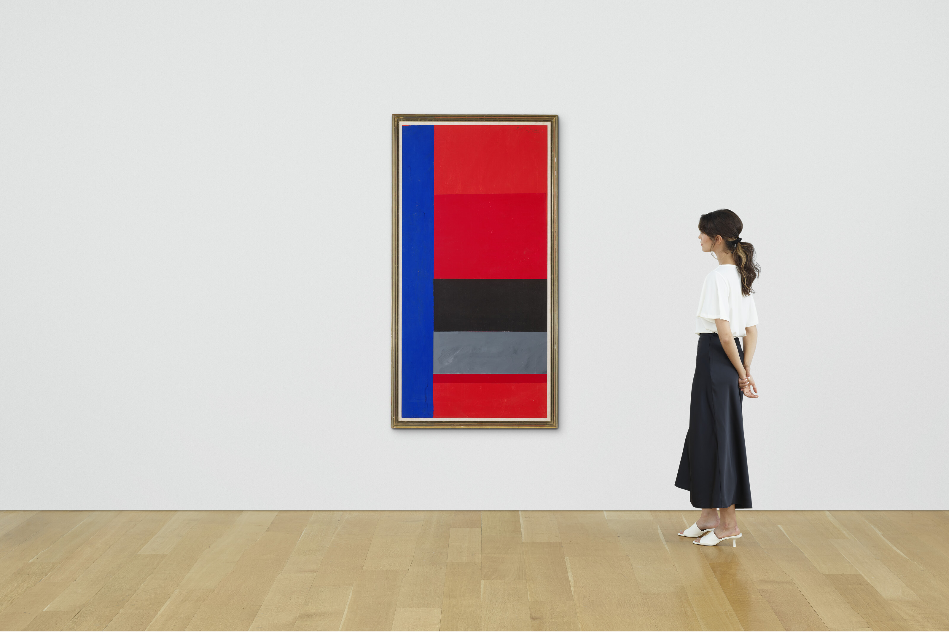Robert Motherwell — В алых и черных тонах с ультрамариновой полосой, изображение 4