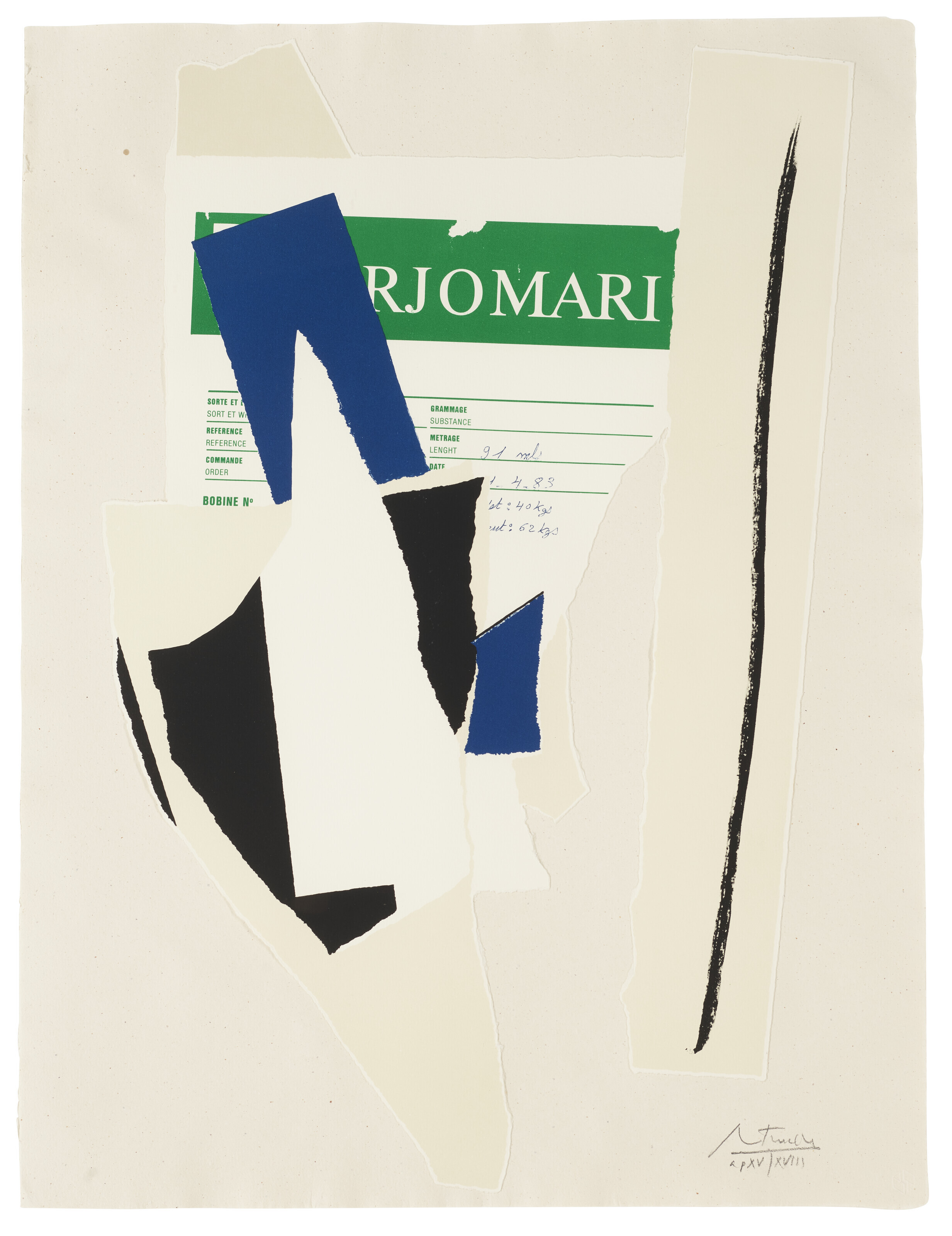 Robert Motherwell — Америка - Франция, Вариации IX