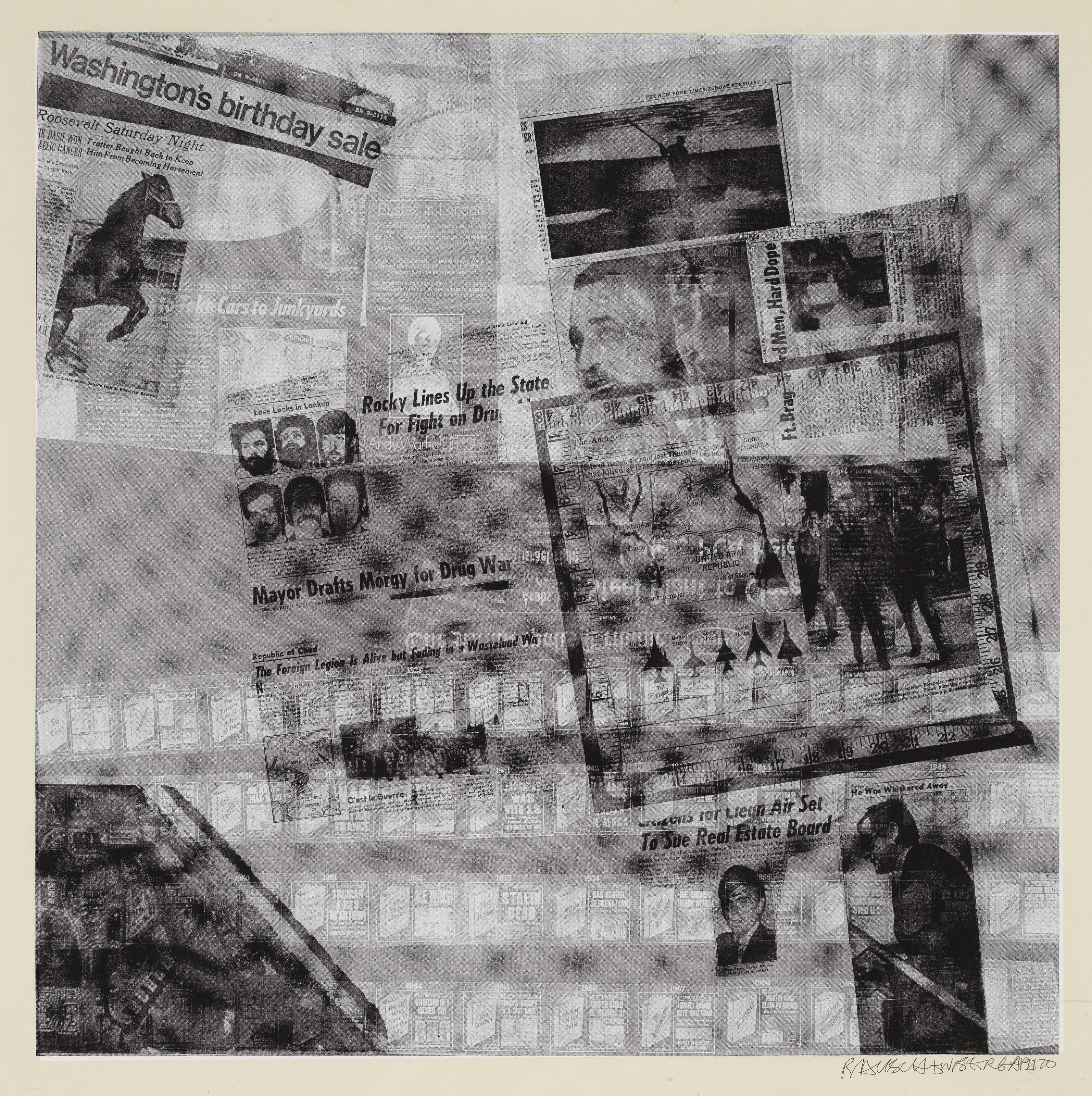 Robert Rauschenberg — Серия поверхностей, начиная с течений, изображение 12