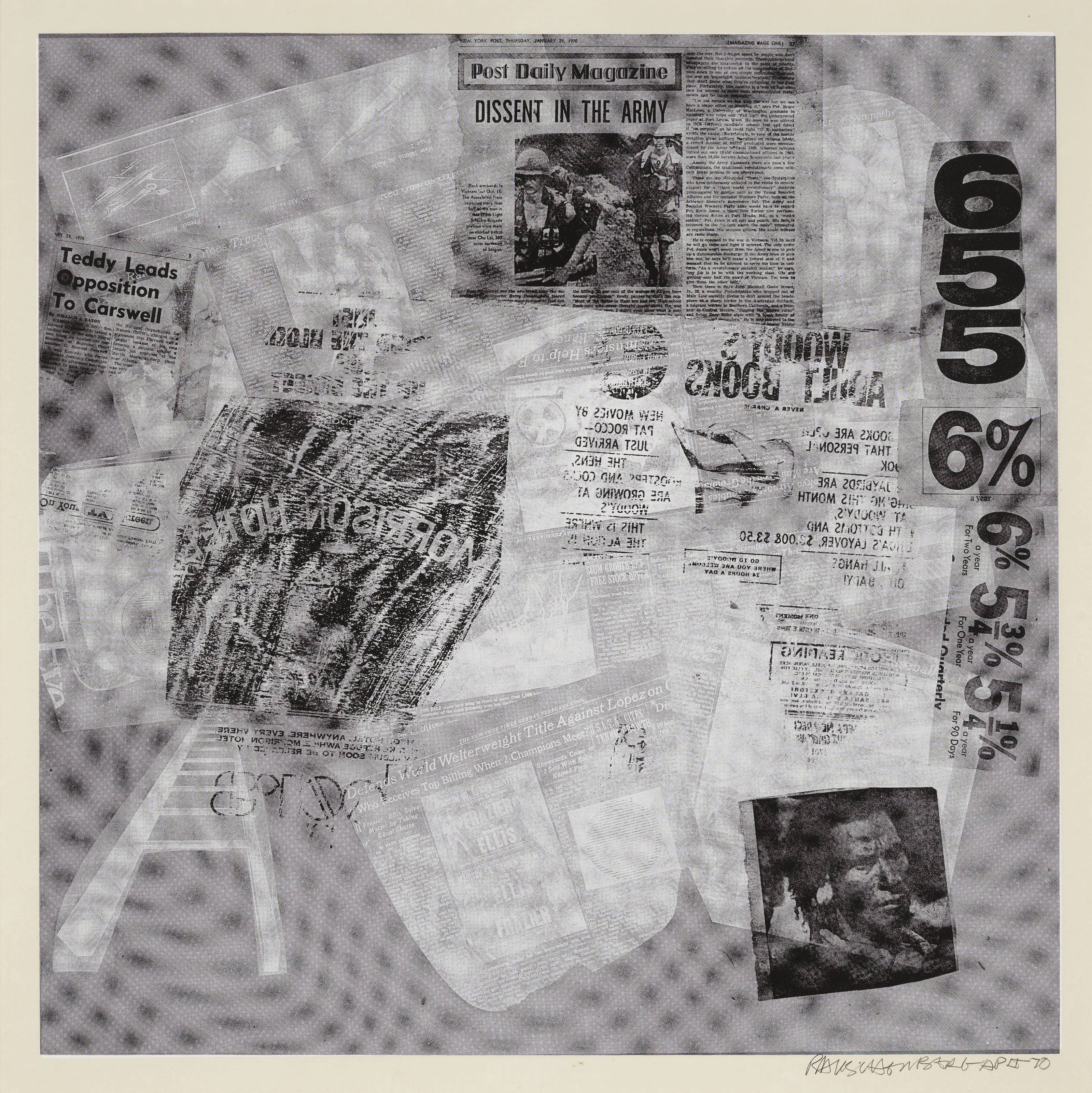 Robert Rauschenberg — Серия поверхностей, начиная с течений, изображение 4