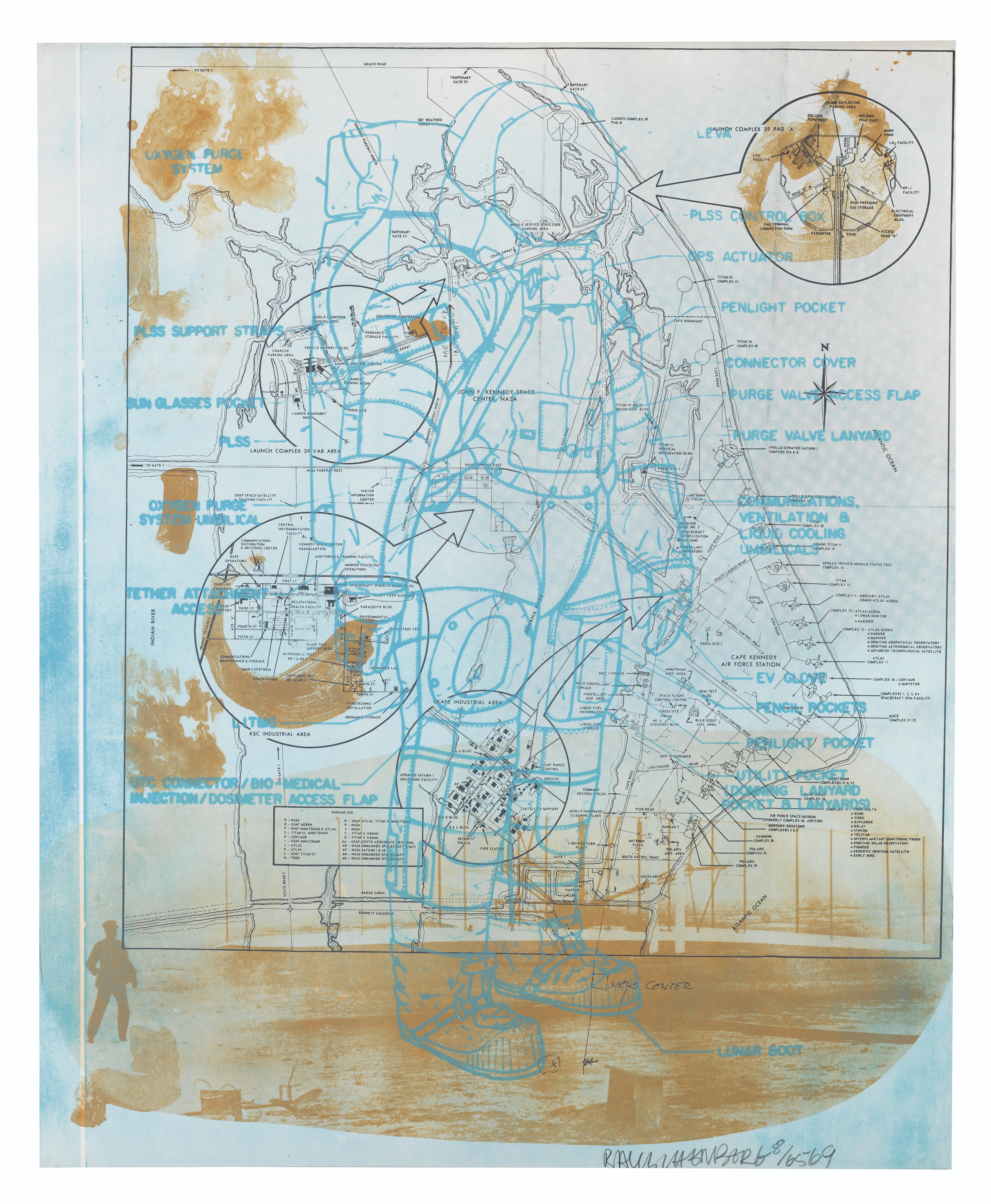 Robert Rauschenberg — Серия "Каменная луна" : пять принтов, изображение 3